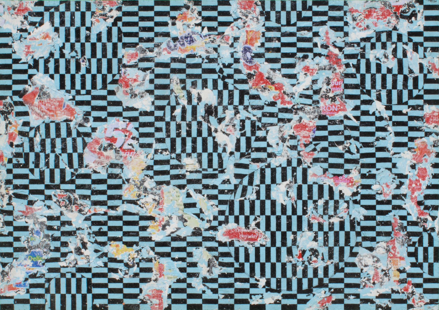 Ovaltine, Elastomeric paint on canvas, 59x83.7 cm, 2018