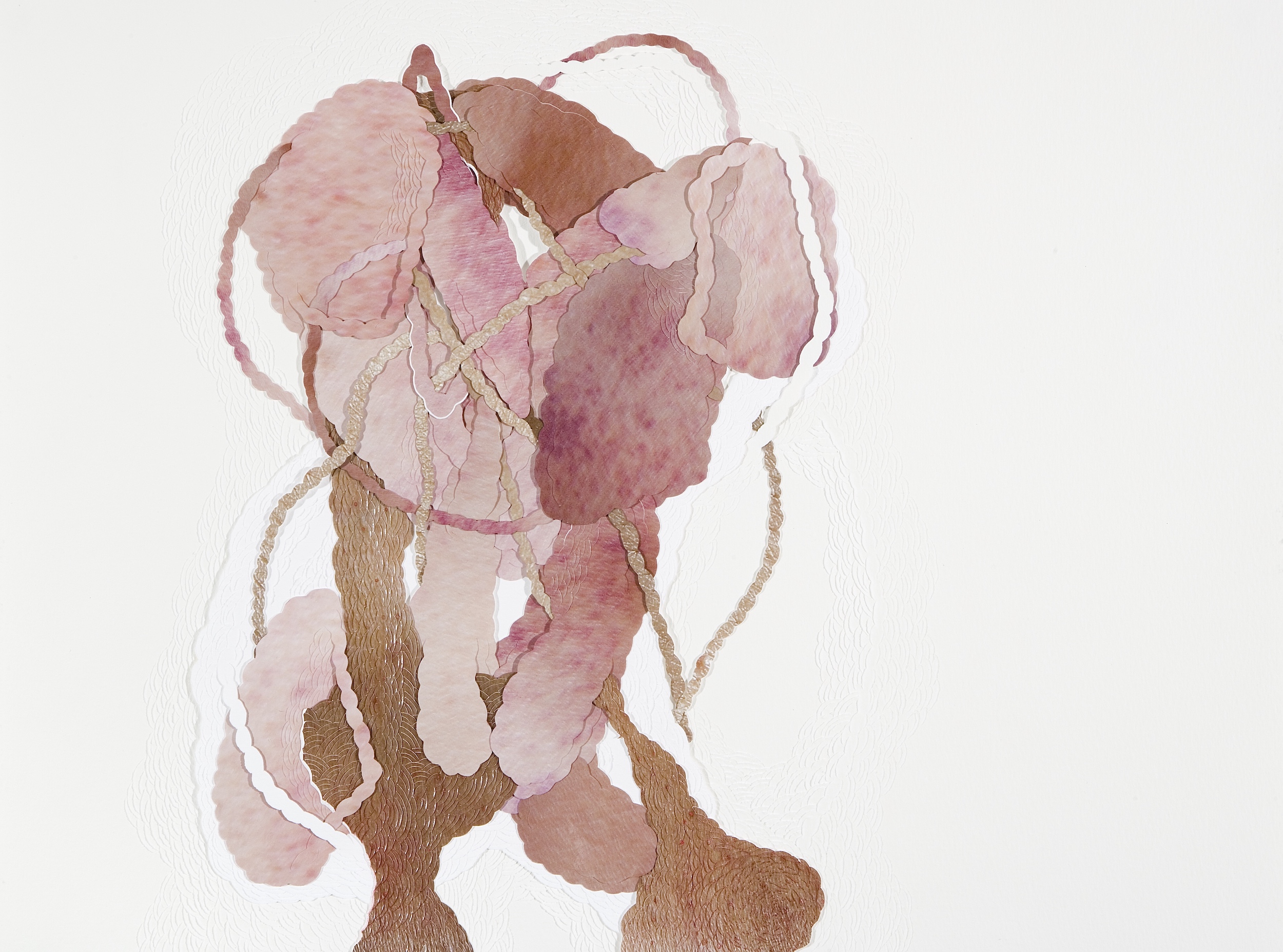  Untitled, 2010 . Cuts and carvings on paper and photographs . 40 x 50 cm