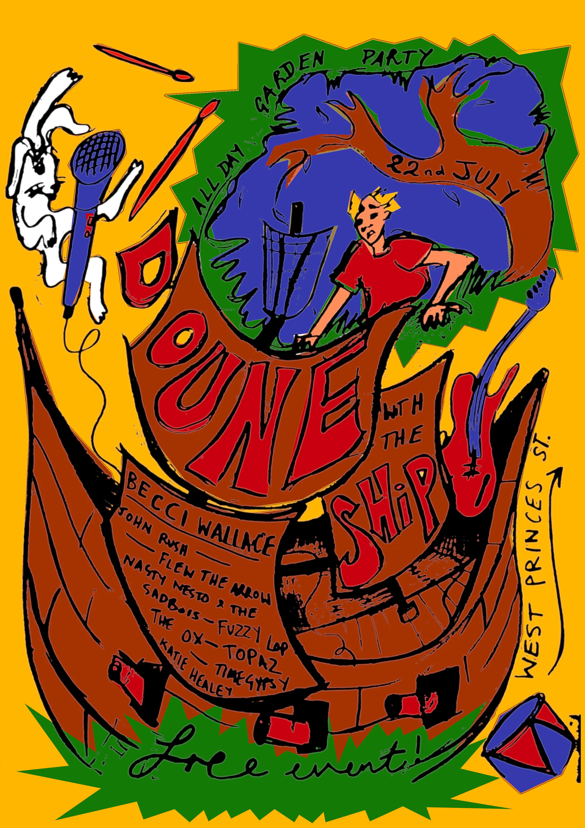 Poster for Doune with the Ship - All Day Garden Party