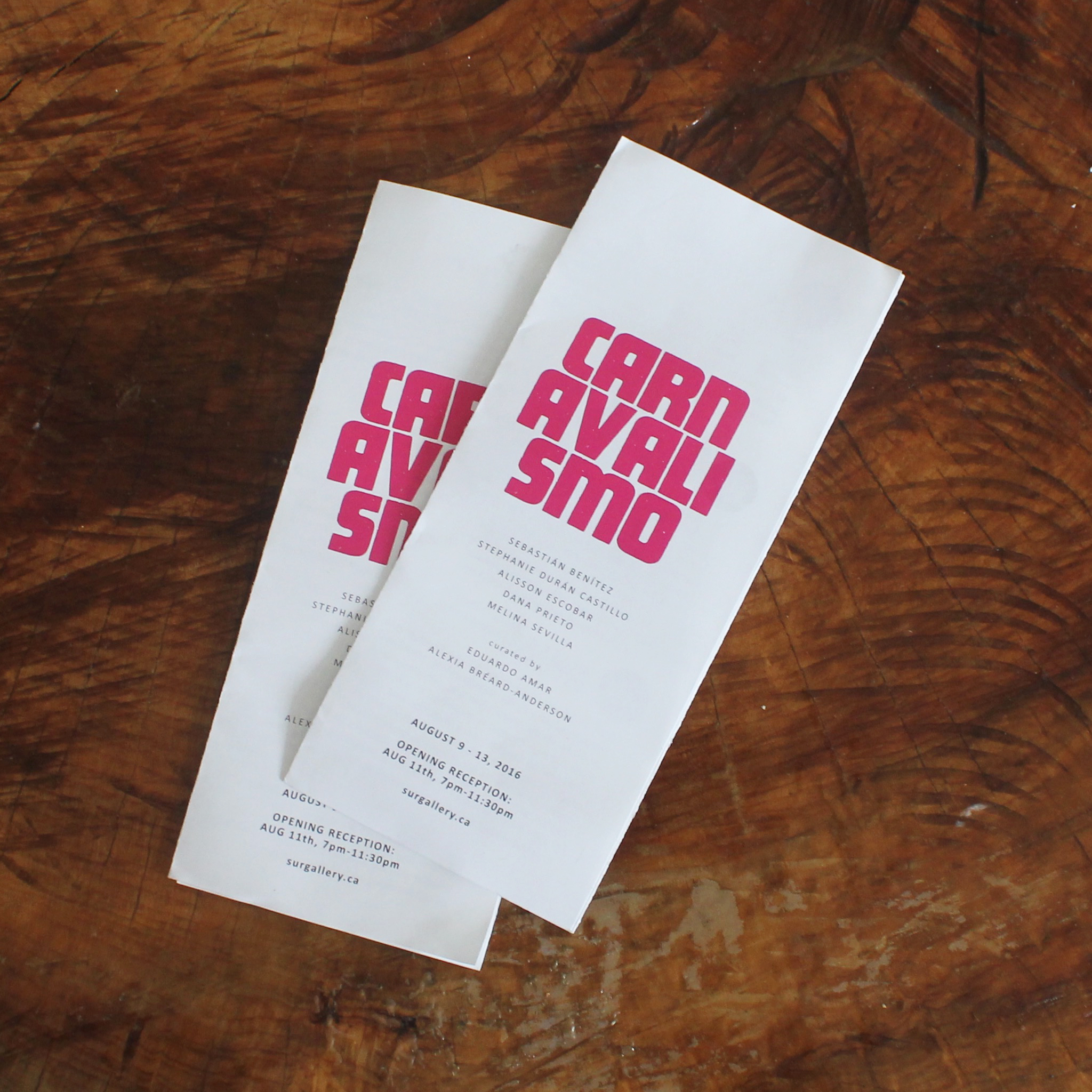 Logo and pamphlets for a local art collective