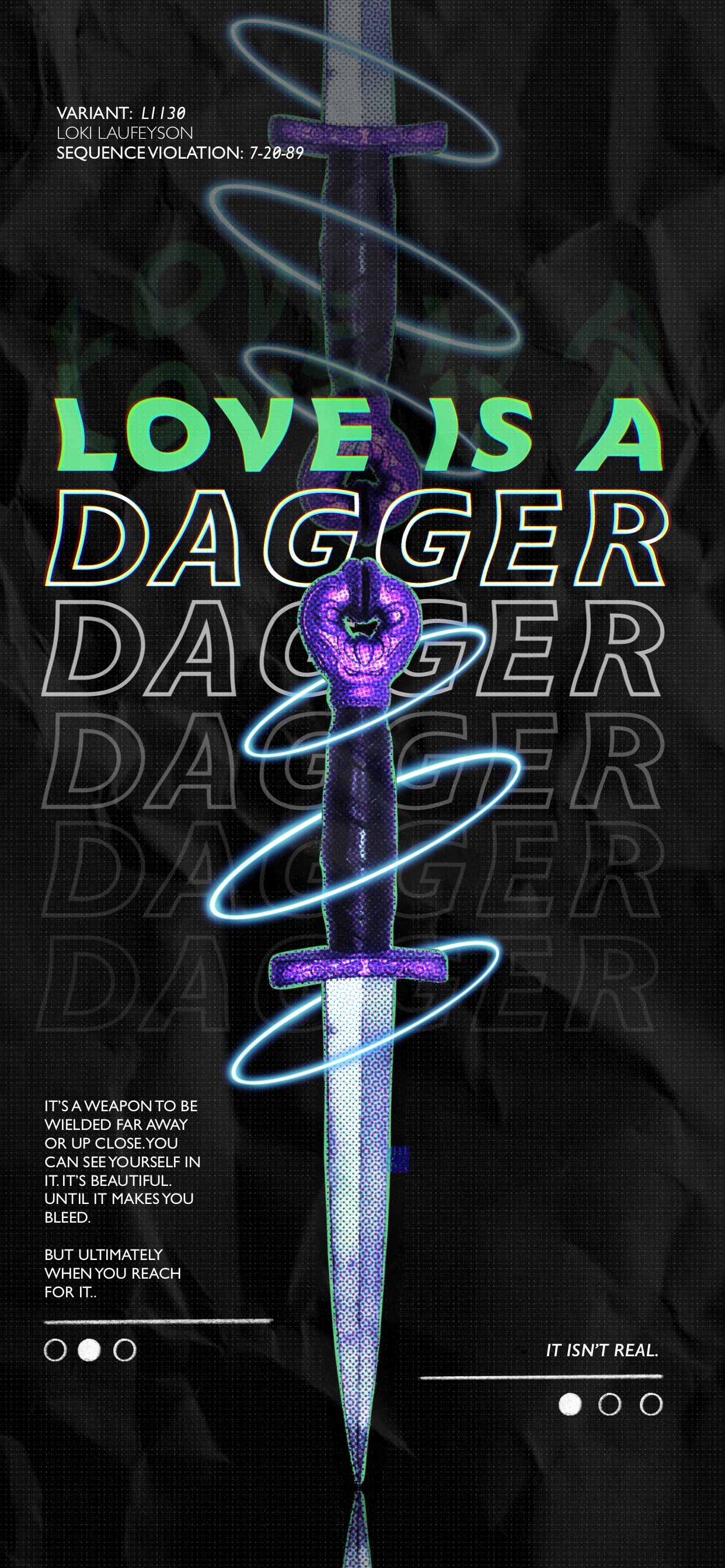 LOVE IS A DAGGER WALLPAPER