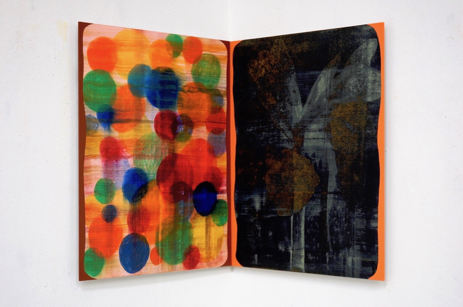 Untitled 2011, mixed media on paper/aluminium, 24 x 39 cm