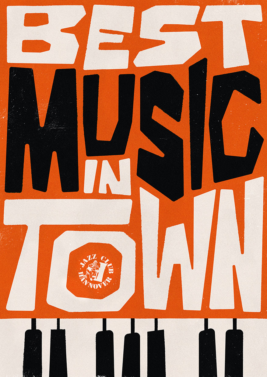 Jahresplakat für den Jazz Club Hannover 