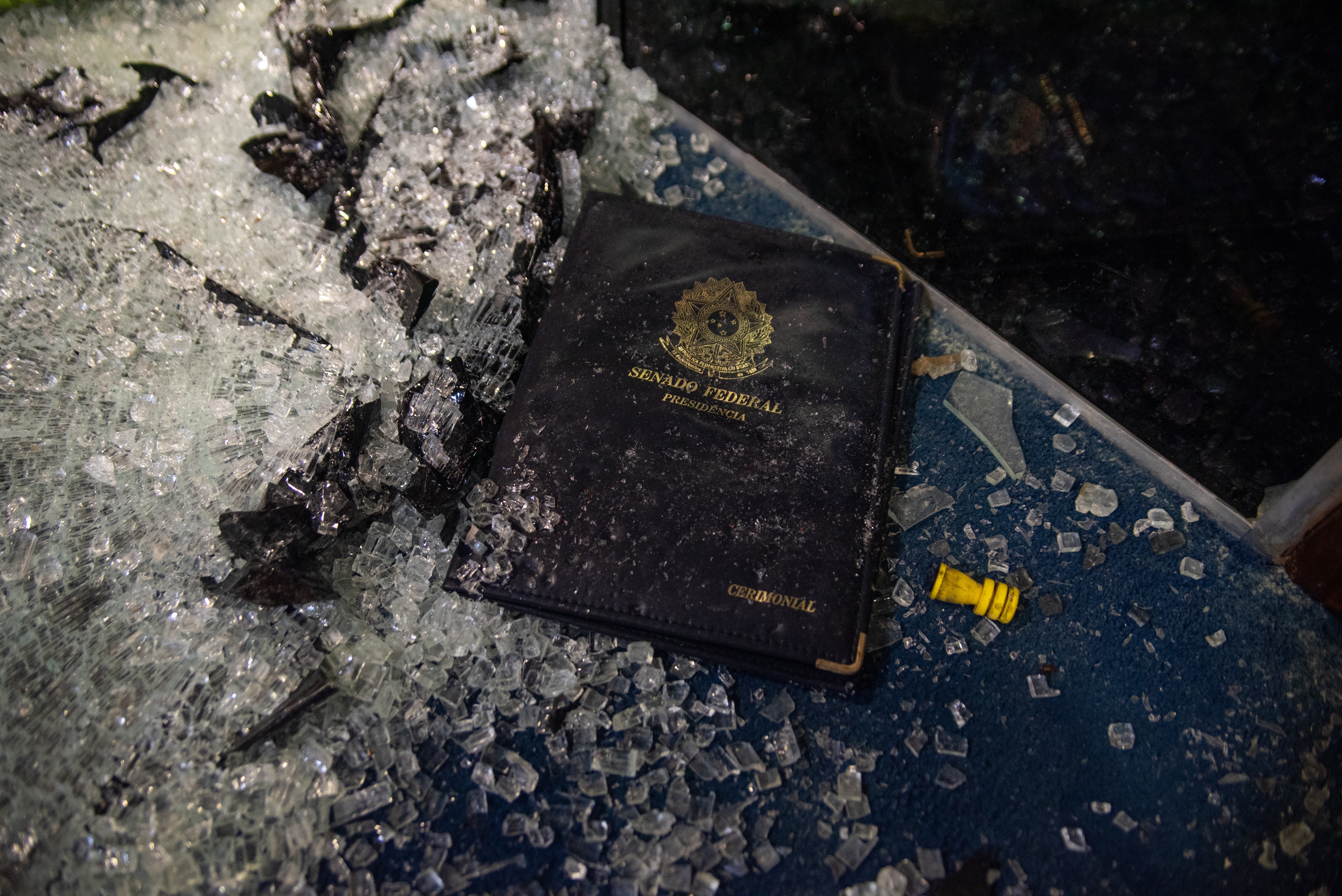  Situação do Senado Federal (Brasília-DF) no dia seguinte aos ataques golpistas do dia 8 de janeiro de 2023 