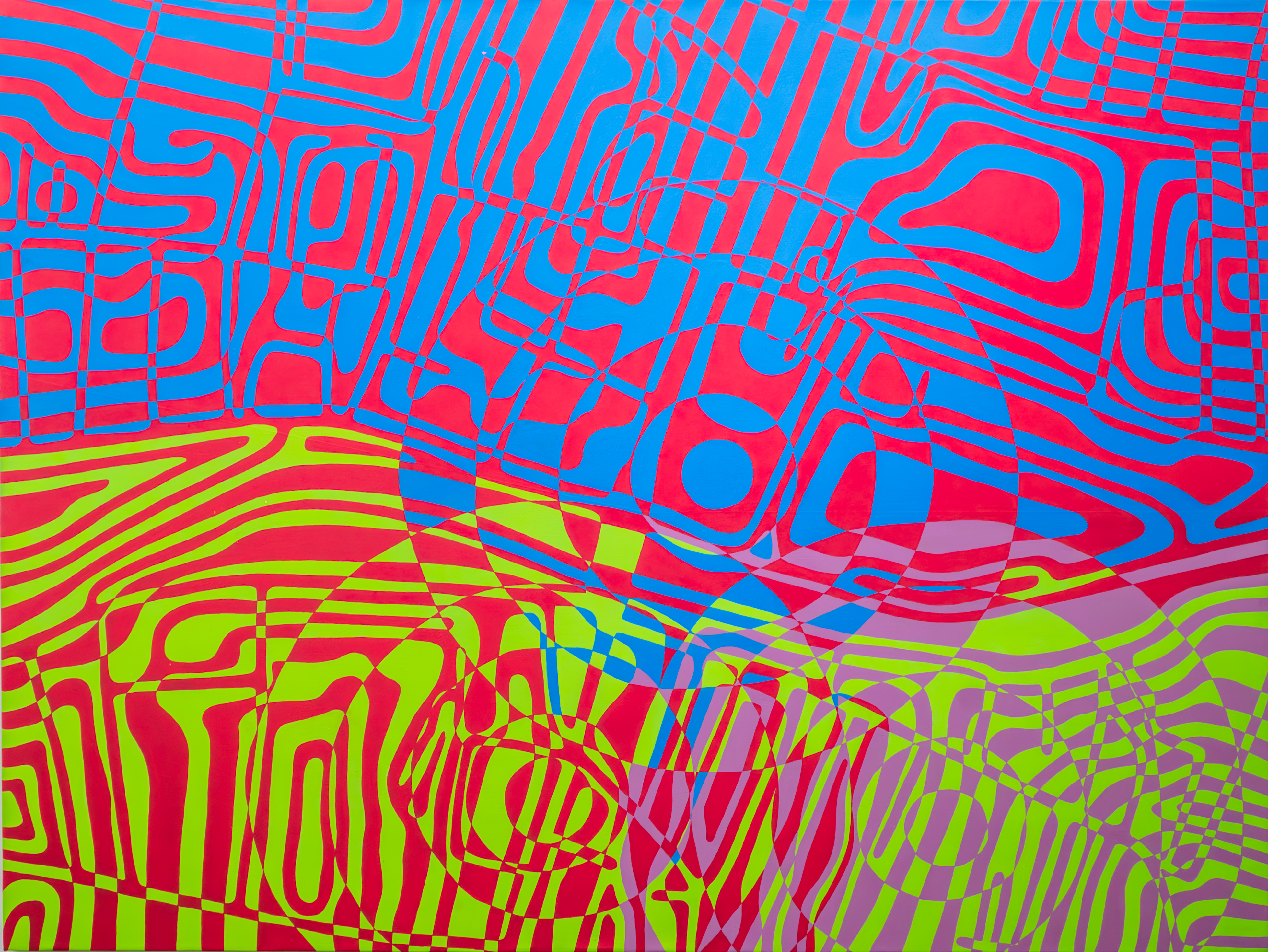  Lapisan Spektrum | 2025 | Acrylic on Canvas | 200 x 150 cm 