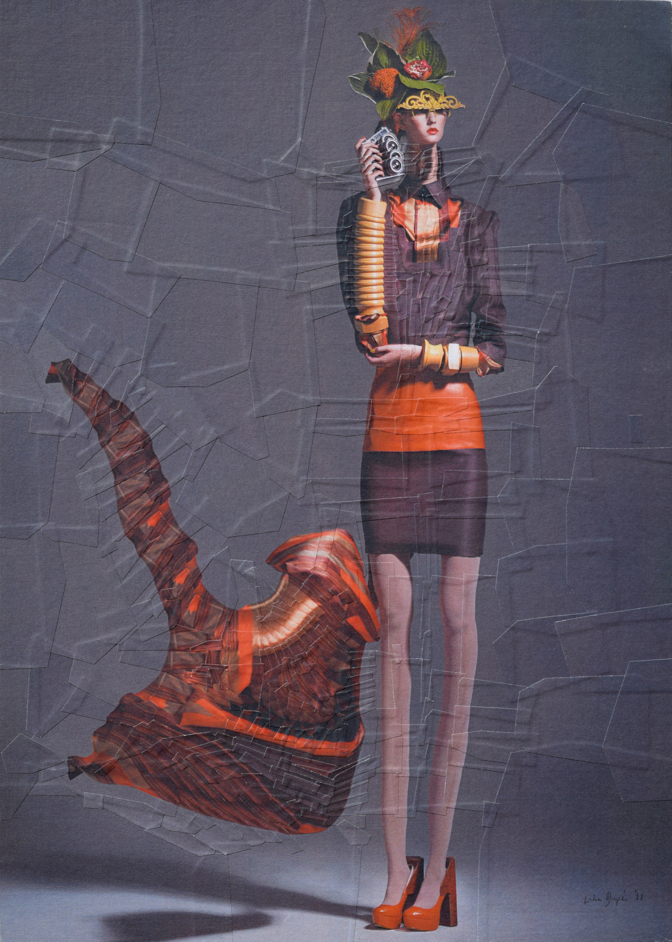 With Laetitia Bica and Celine de Schepper for DMag, 2011, 8.2 x 11.6 inches