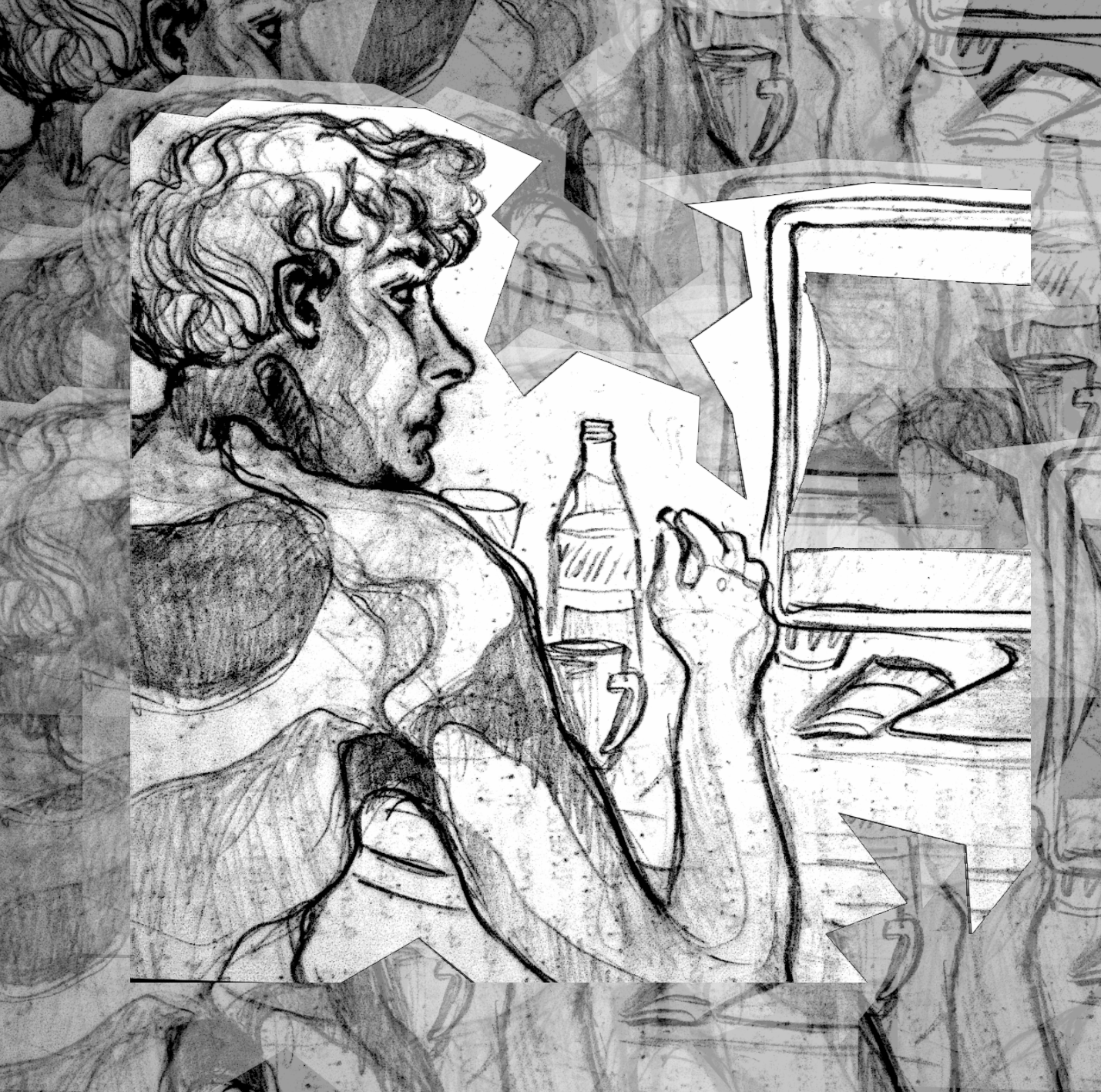 Single artwork for "My TV" by Young Kieran