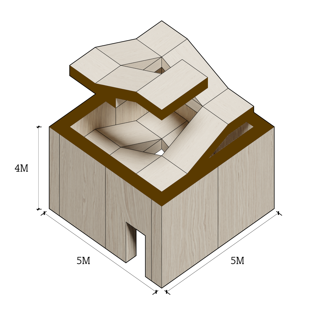 deconstructable core: staircase