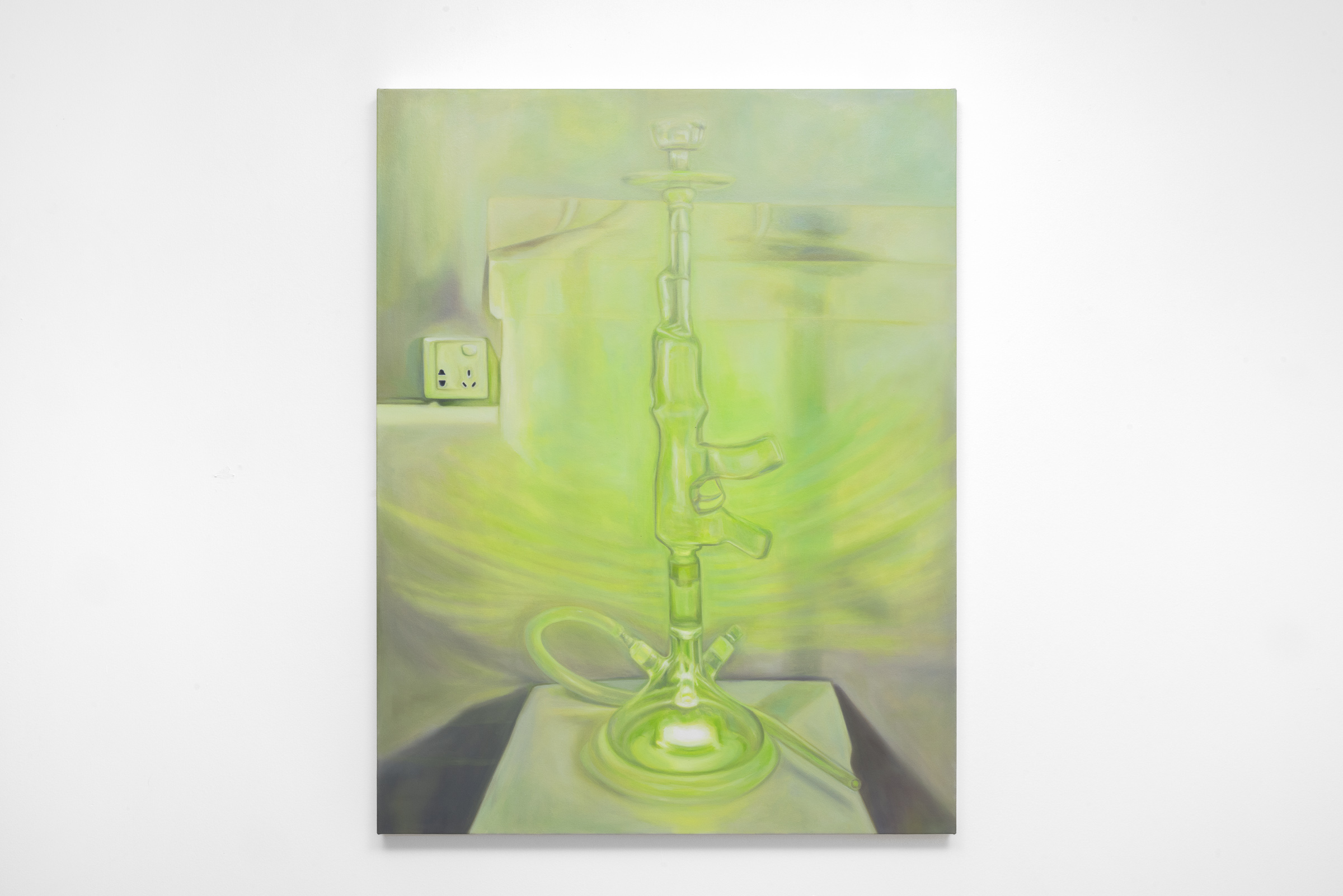 Hi Jolly, 2025. Oil on canvas, 45 x 35 in, 114.3 x 88.9 cm. Photo: Chris Uhren 