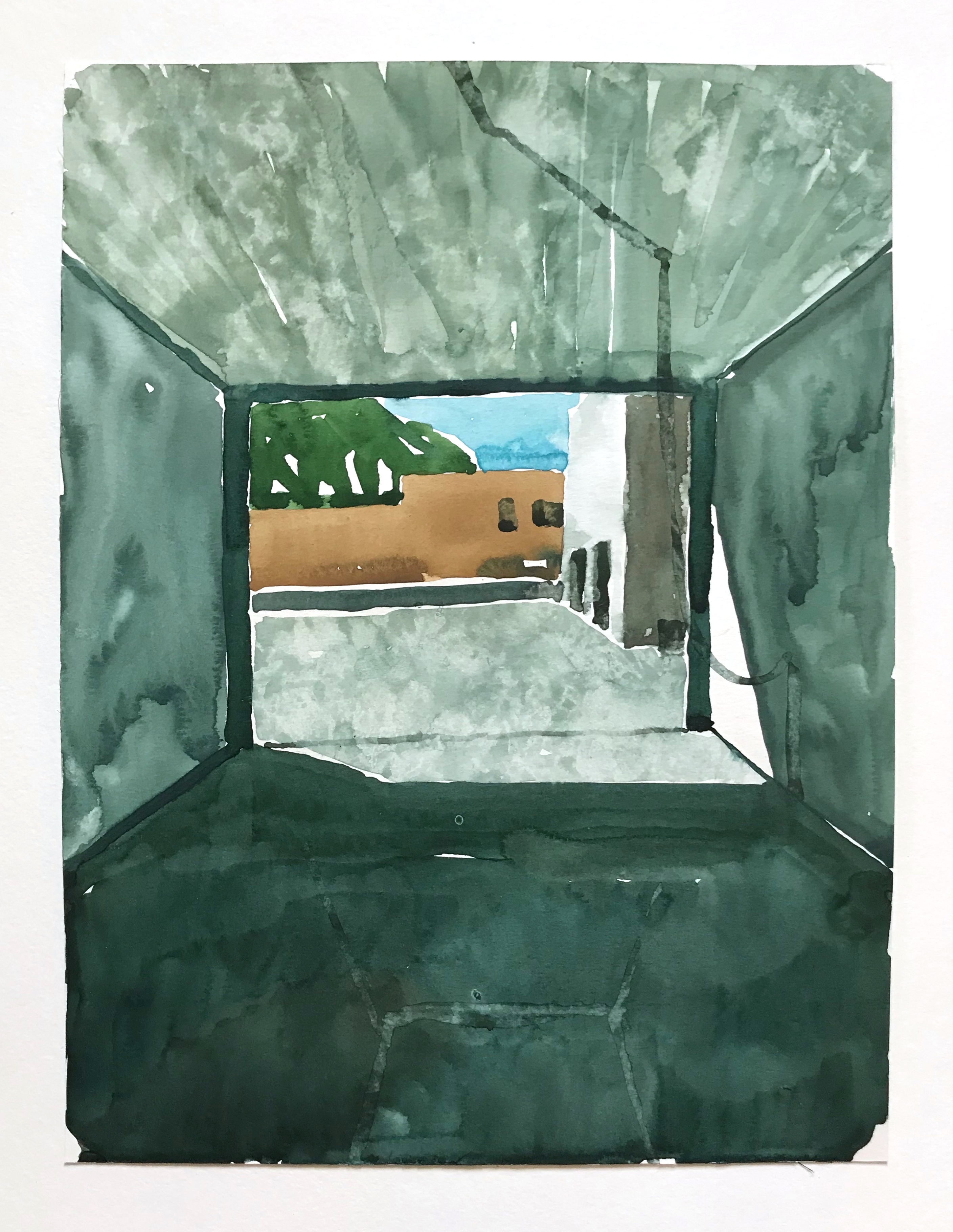 "KID 50" gouache on paper, 12 x 9 in., 2019