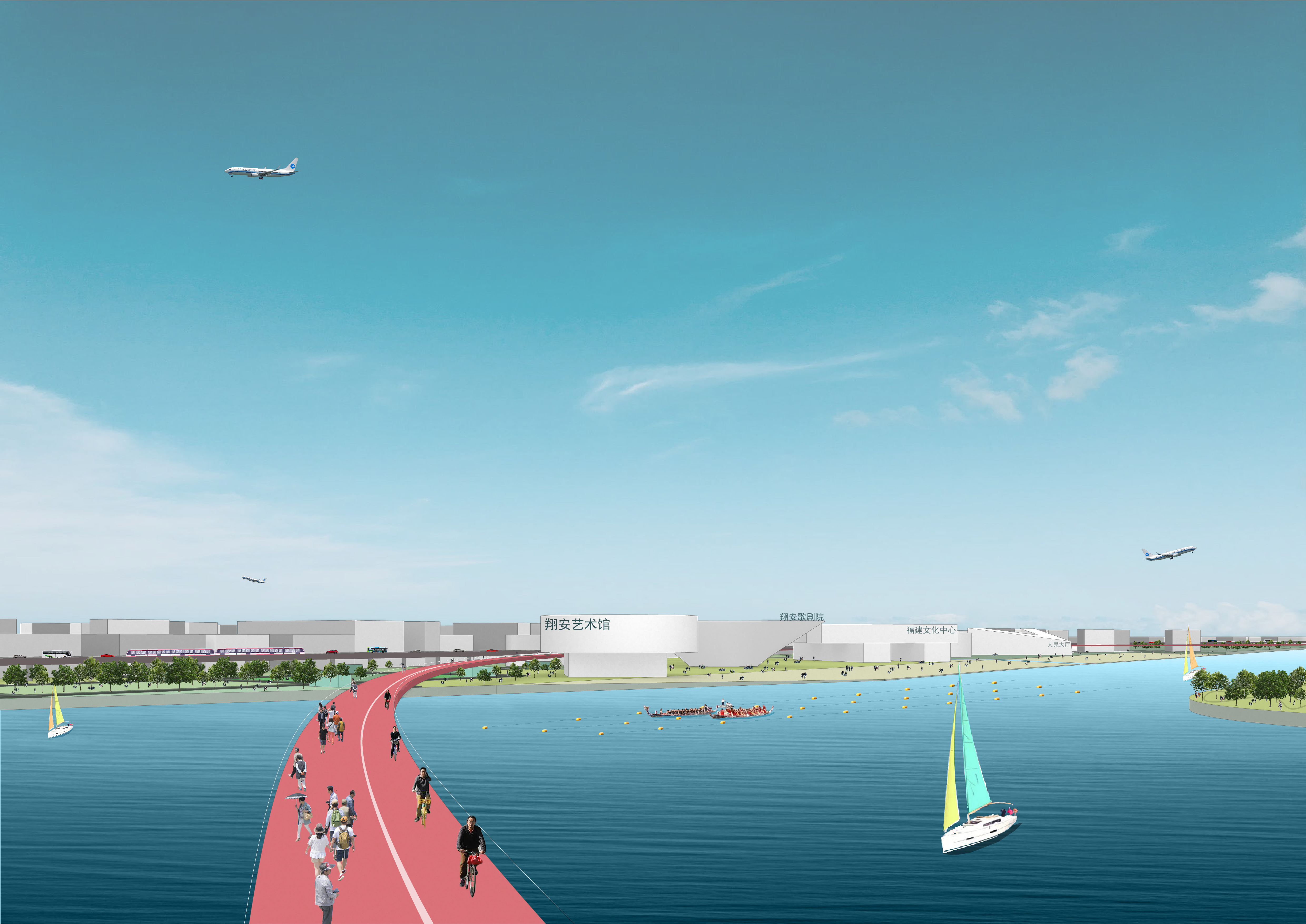 Xiamen Airport Island | Designing new cultural corridors to augment liveability amidst industrial competitiveness