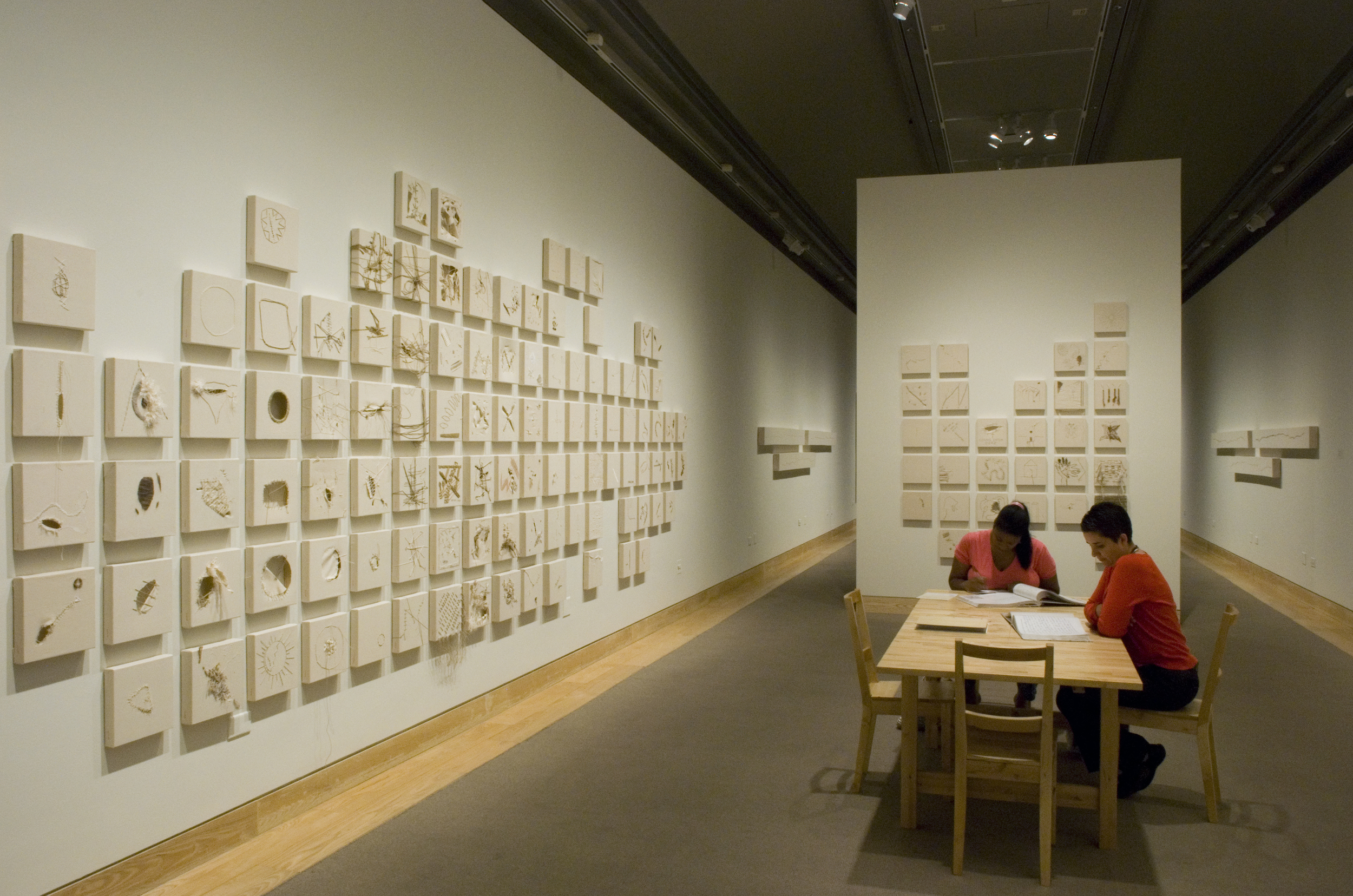 Nadia Myre. The Scar Project. 2005-2013. Installation ; toiles, fils, cordes. Projet collectif.