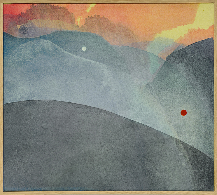 Haze 2024 Acrylic on canvas Unframed : 48 x 54 cm | Unframed