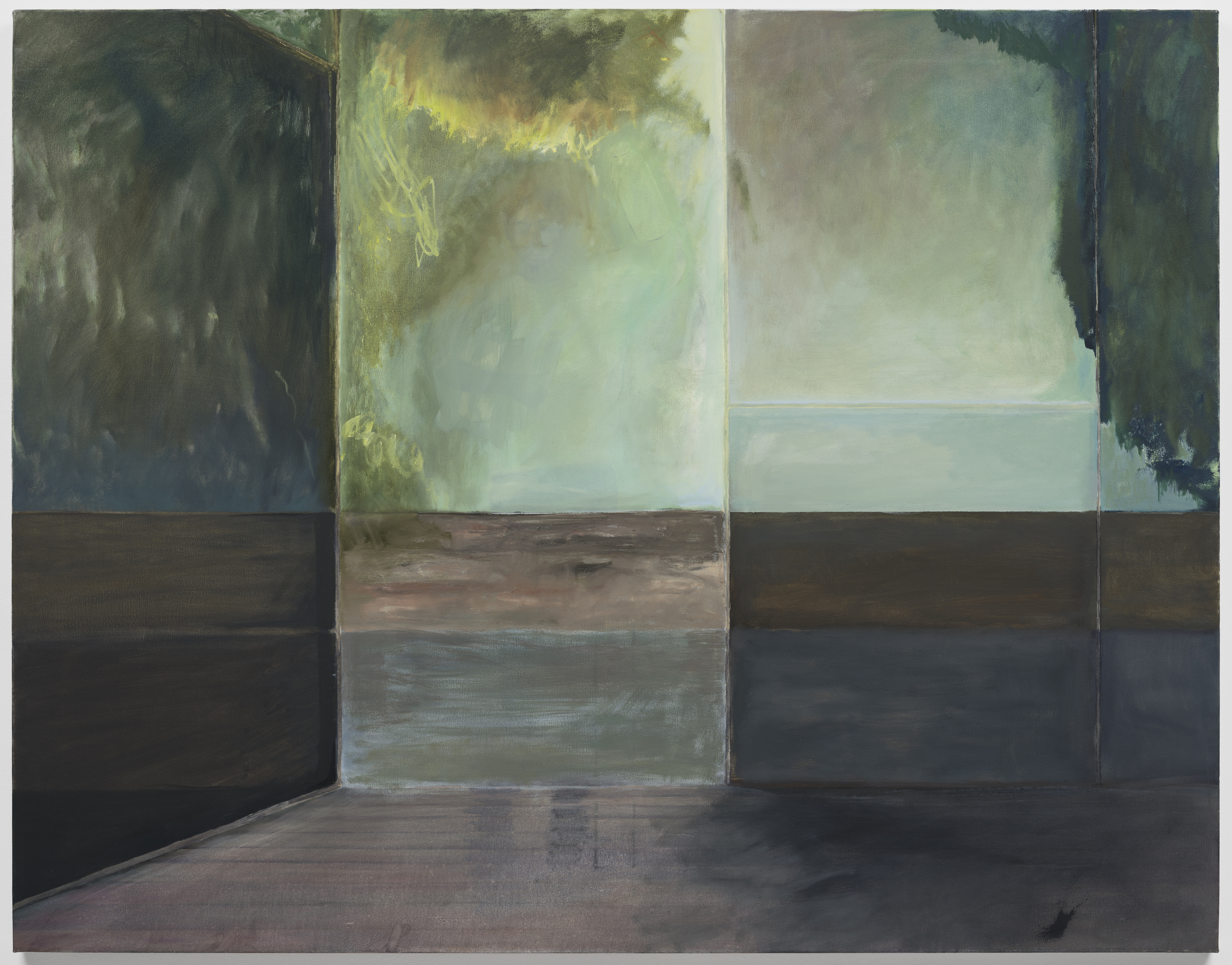 Place (blue), Oil on Canvas, 38 x 46in