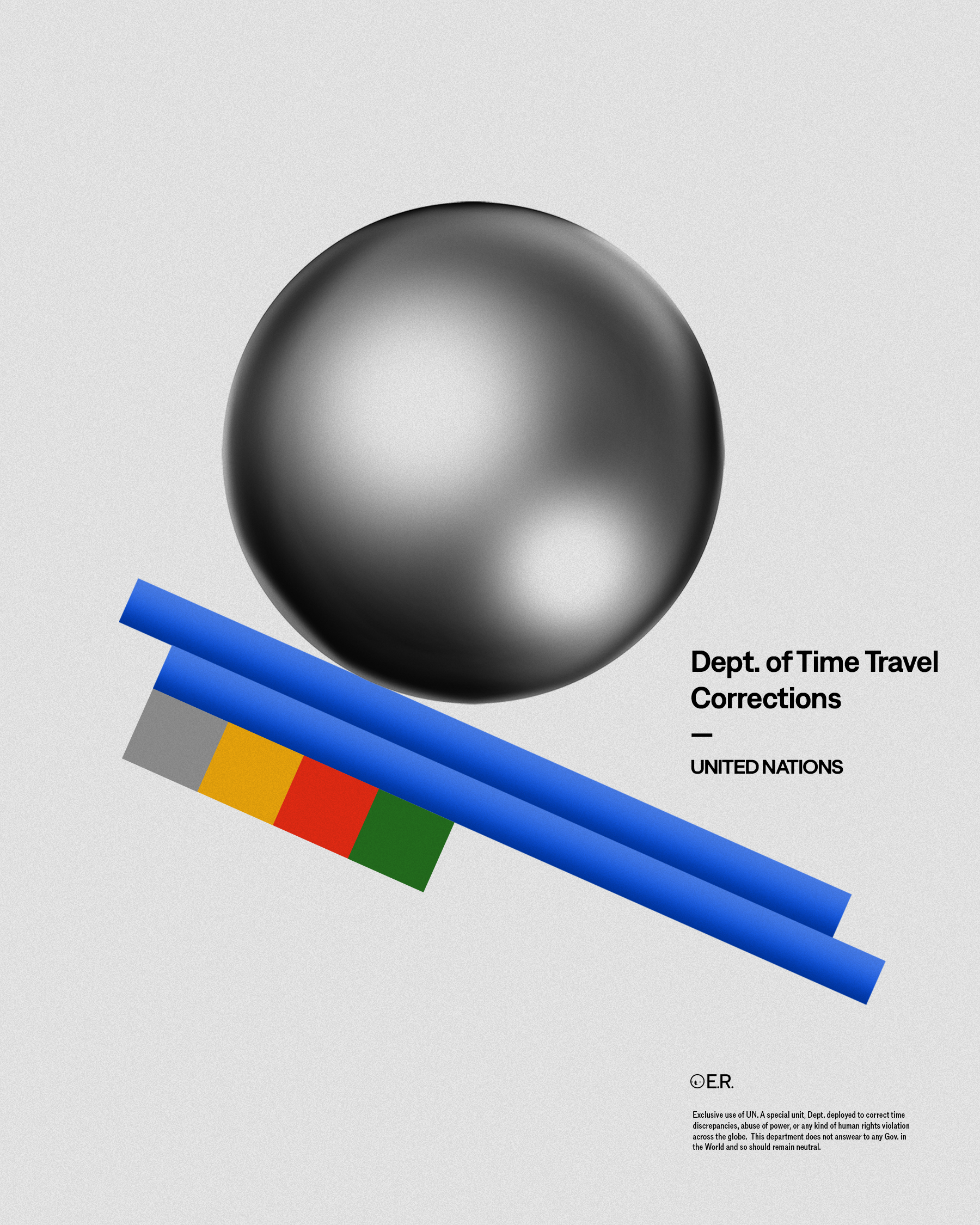 Dept. of Time Travel Corrections logo. ✶2025