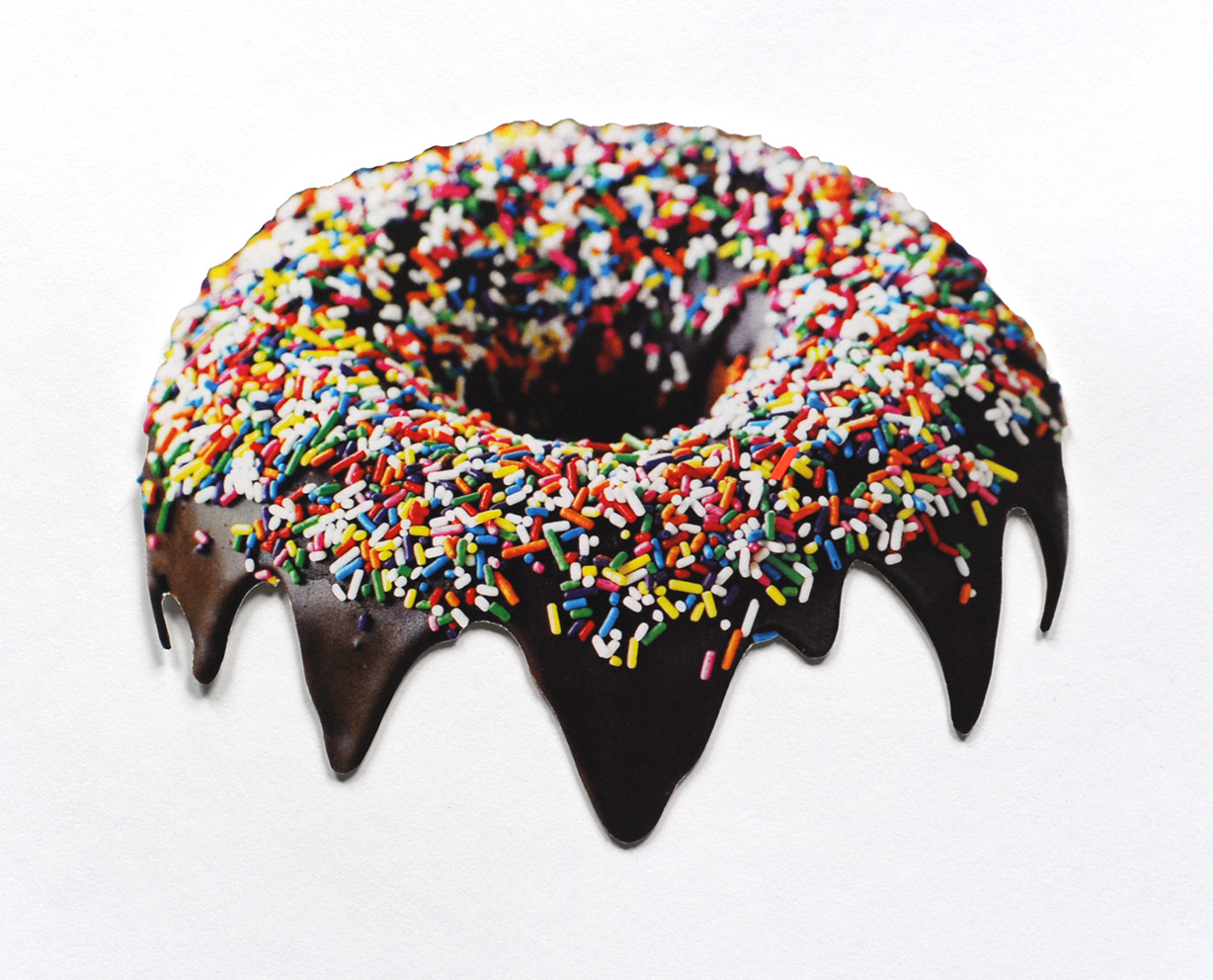 Hi., collage on illustration board, 7.5 x 5.75, 2018