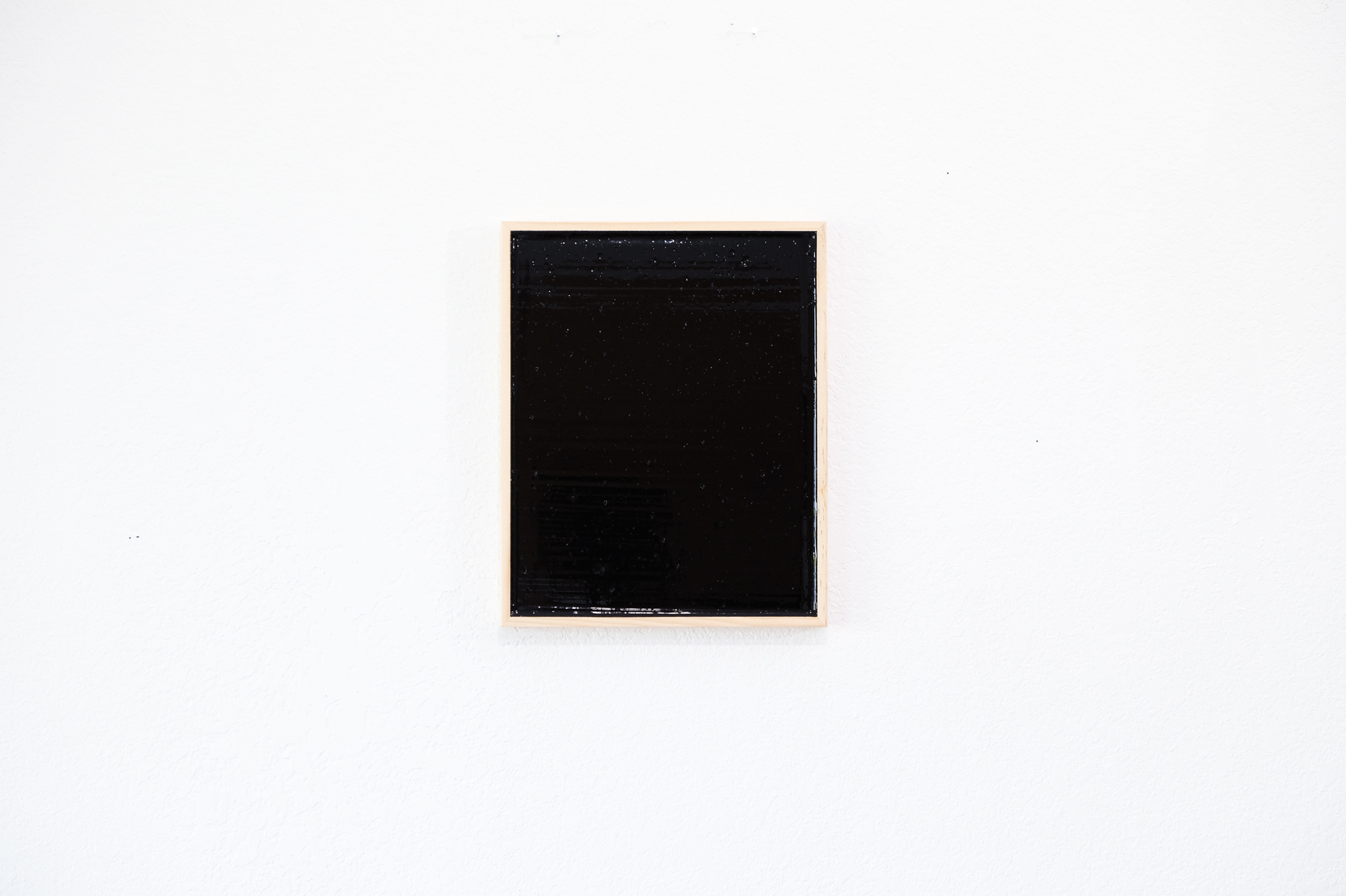 Only Black 02, 2019, Acrylic on wood panel, 10 x 8 in