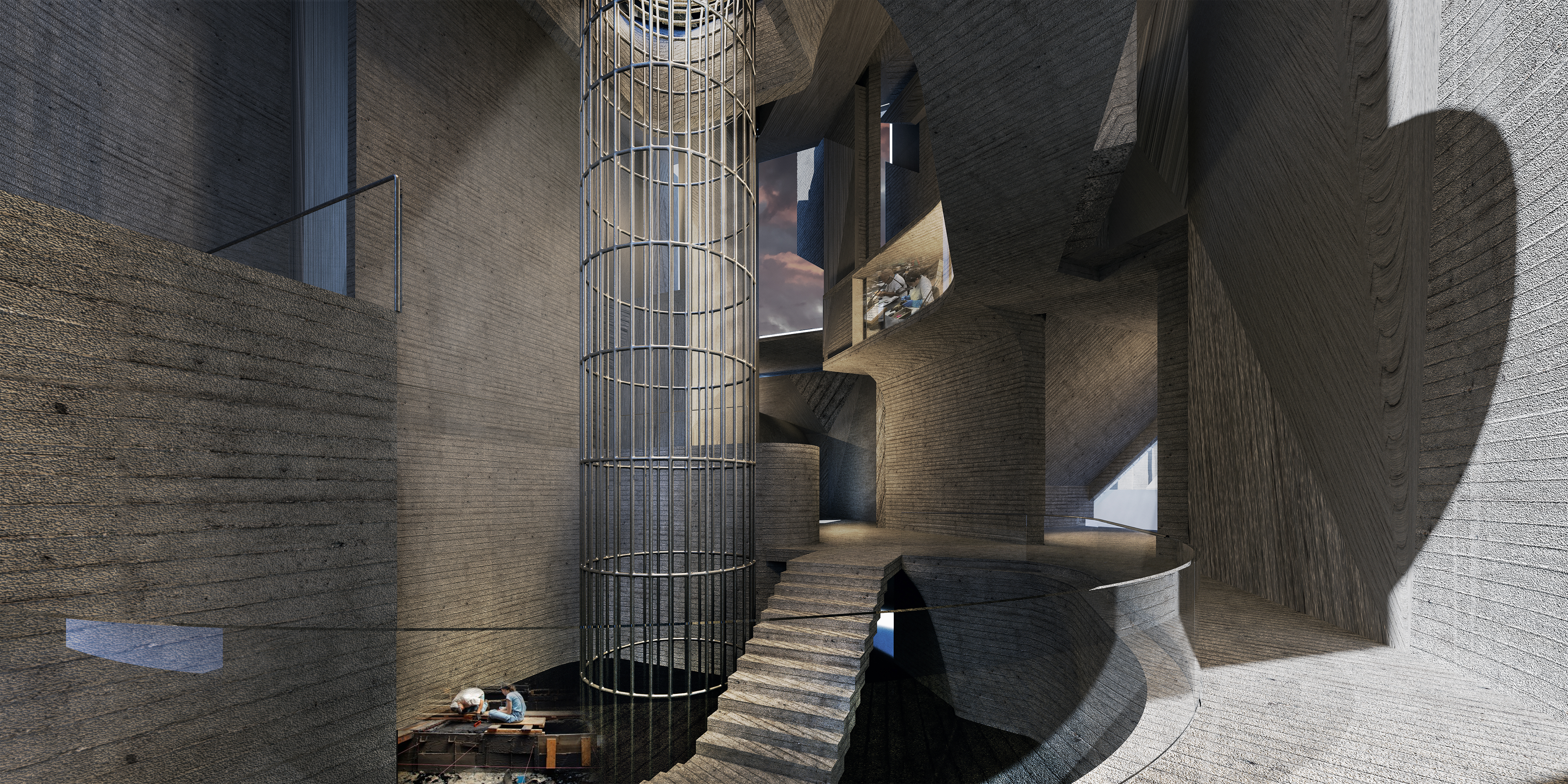 Rendering Tar Pit Research Unit Perspective