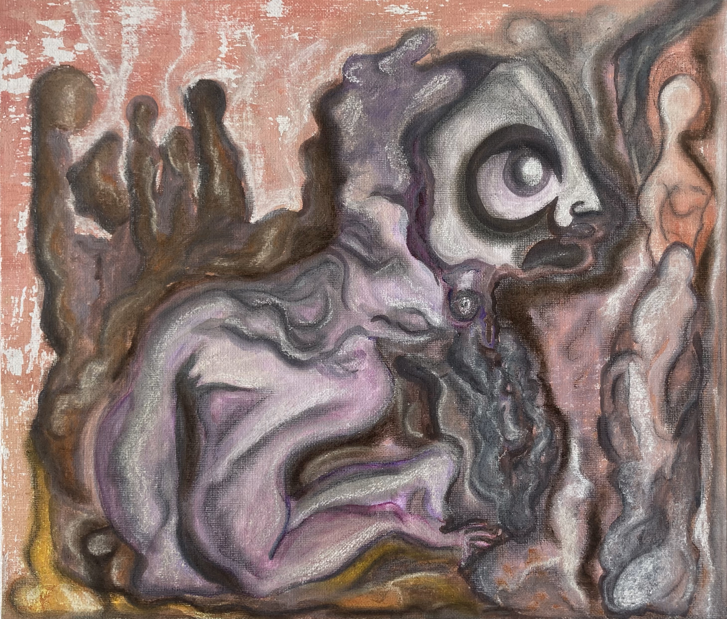 tu ne sais pas, imprudente, tu ne sais pas qui tu fuis, 11 x 14 in.