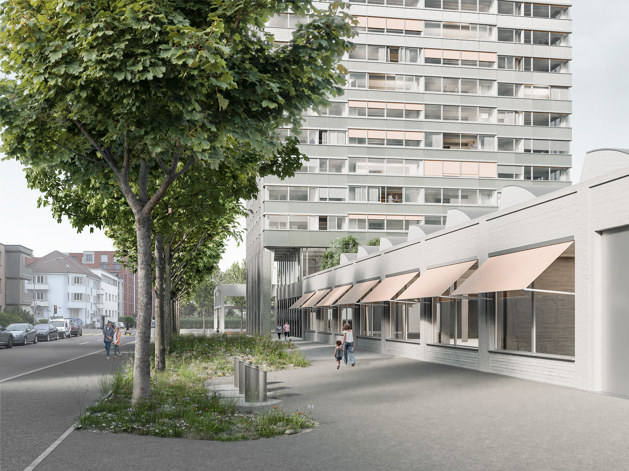 Wohnhochhaus Freihofstrasse, Zürich - pool architekten