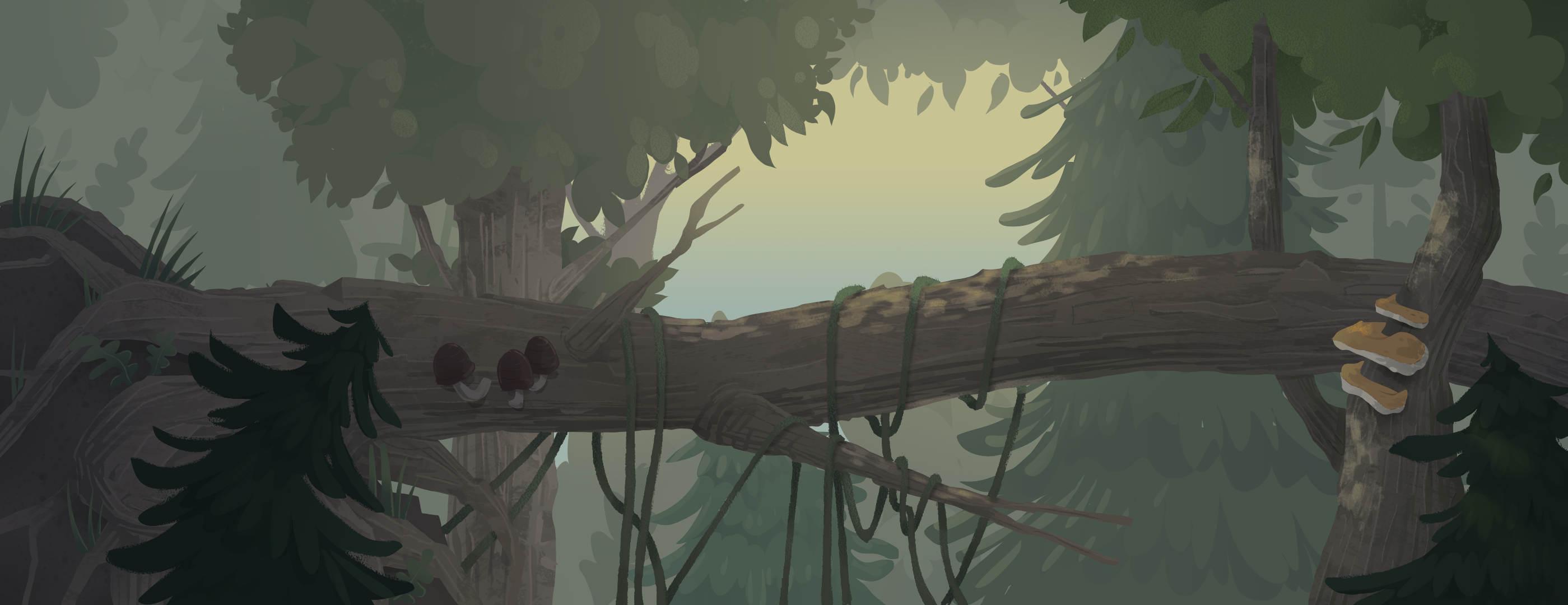 Natural landscape background / natuur achtergrond ge&iuml;nspireerd door Bambi.