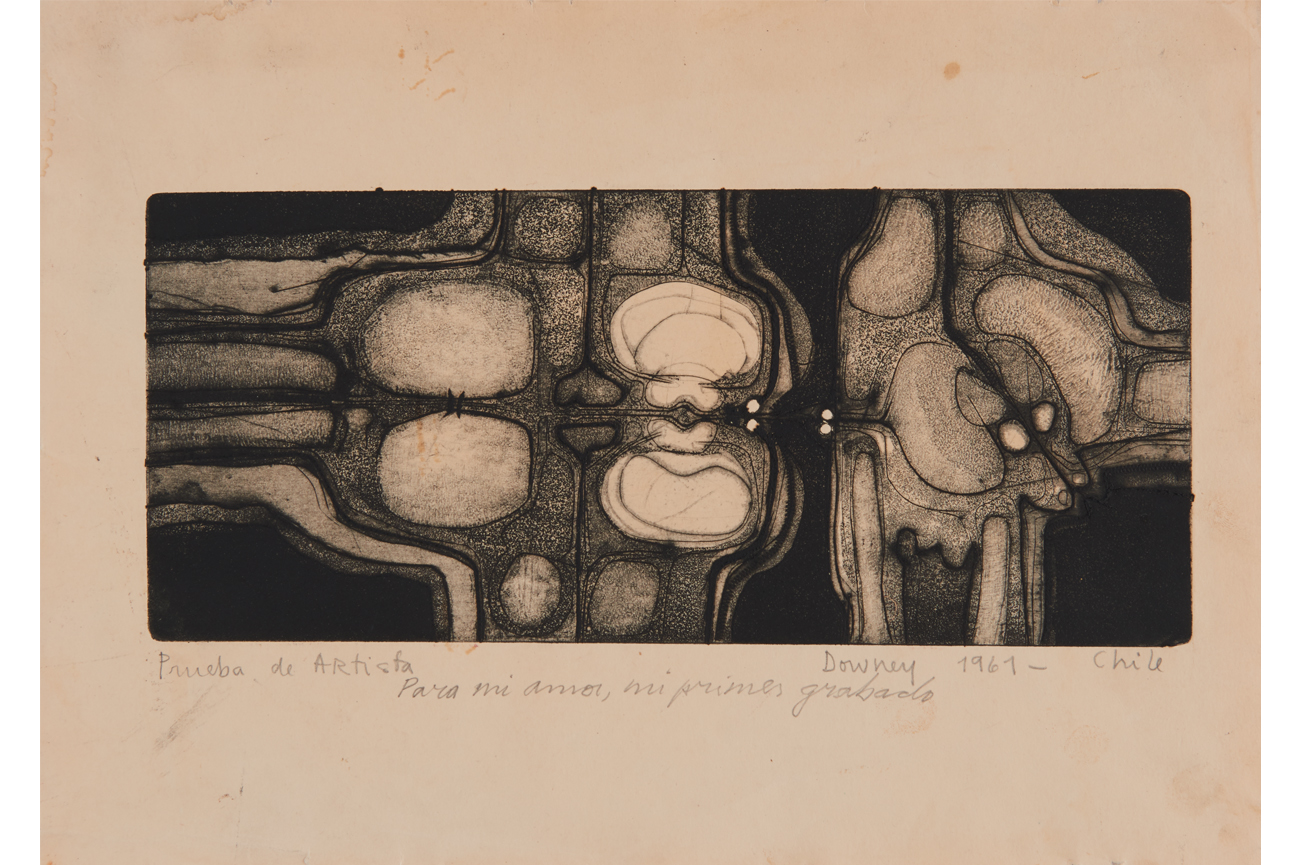 Juan DowneyMi primer grabado, 1961Grabado27.5 x 38.5 cm