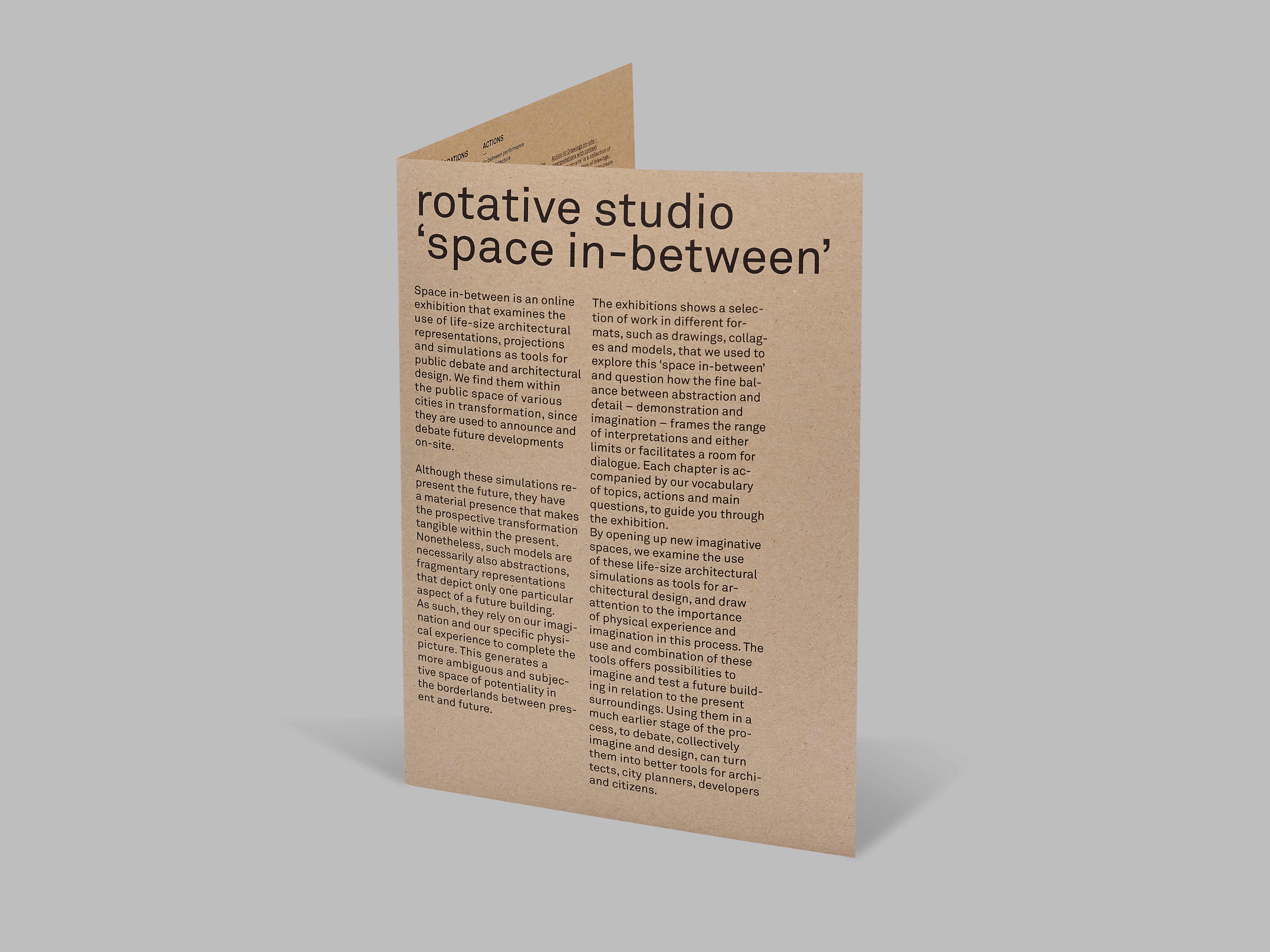 Publication/Exhibition documentation