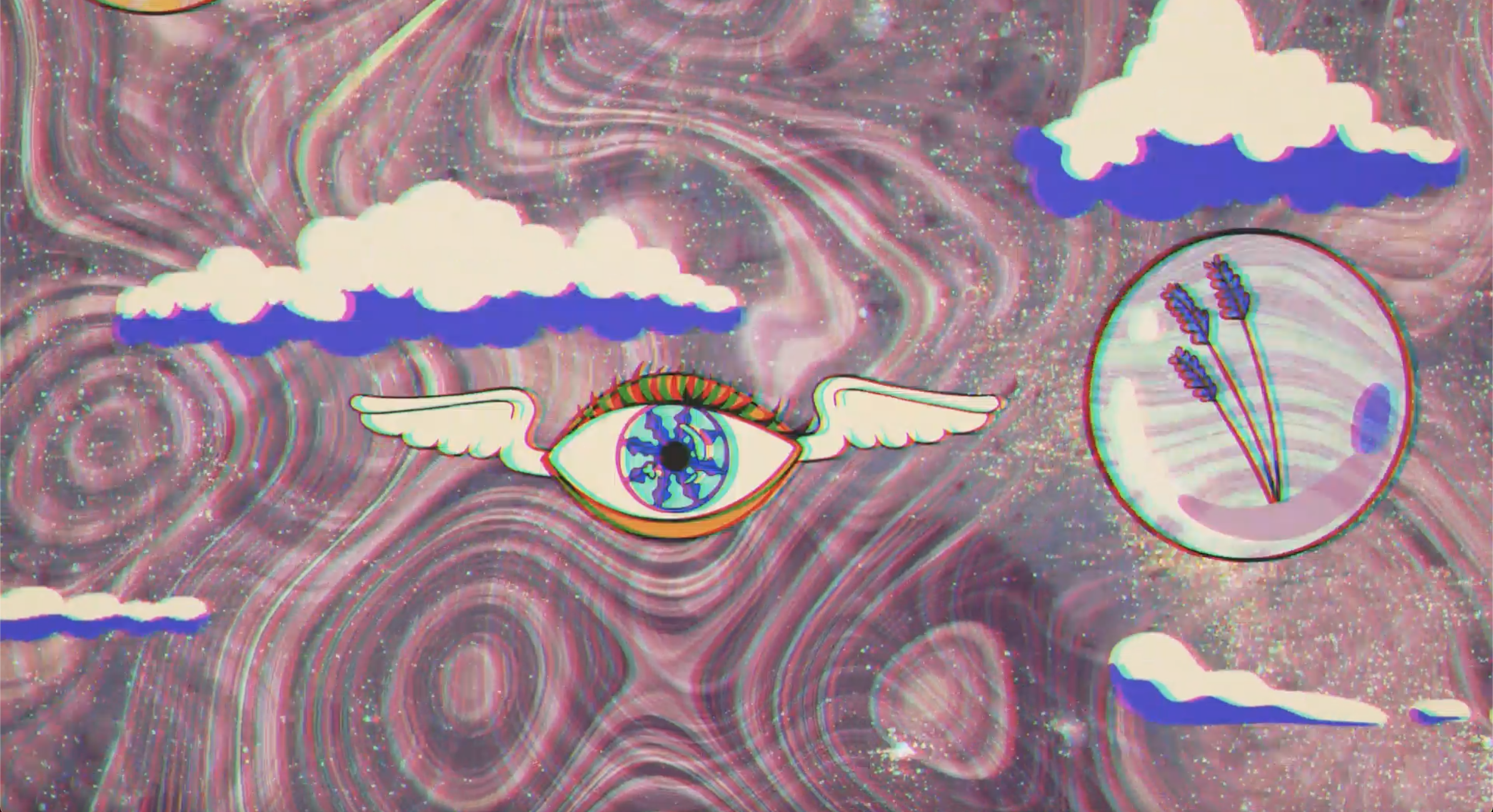 Lavender and Sakura Cloudscape: Meant to describe the sensations of the scent experience.