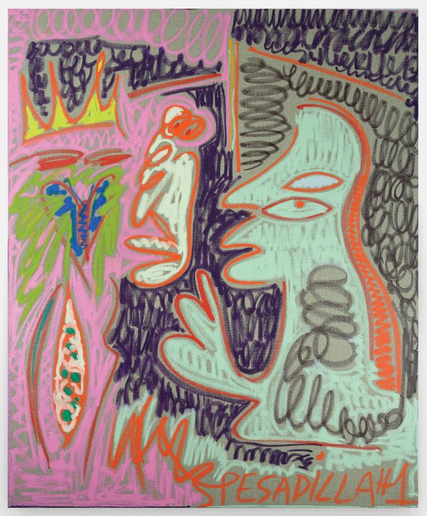 Nadia Hernández, Pesadilla #1 / Nightmare #1, 2021, oil on linen, 102.0 x 84.0 cm. Courtesy the artist and STATION
