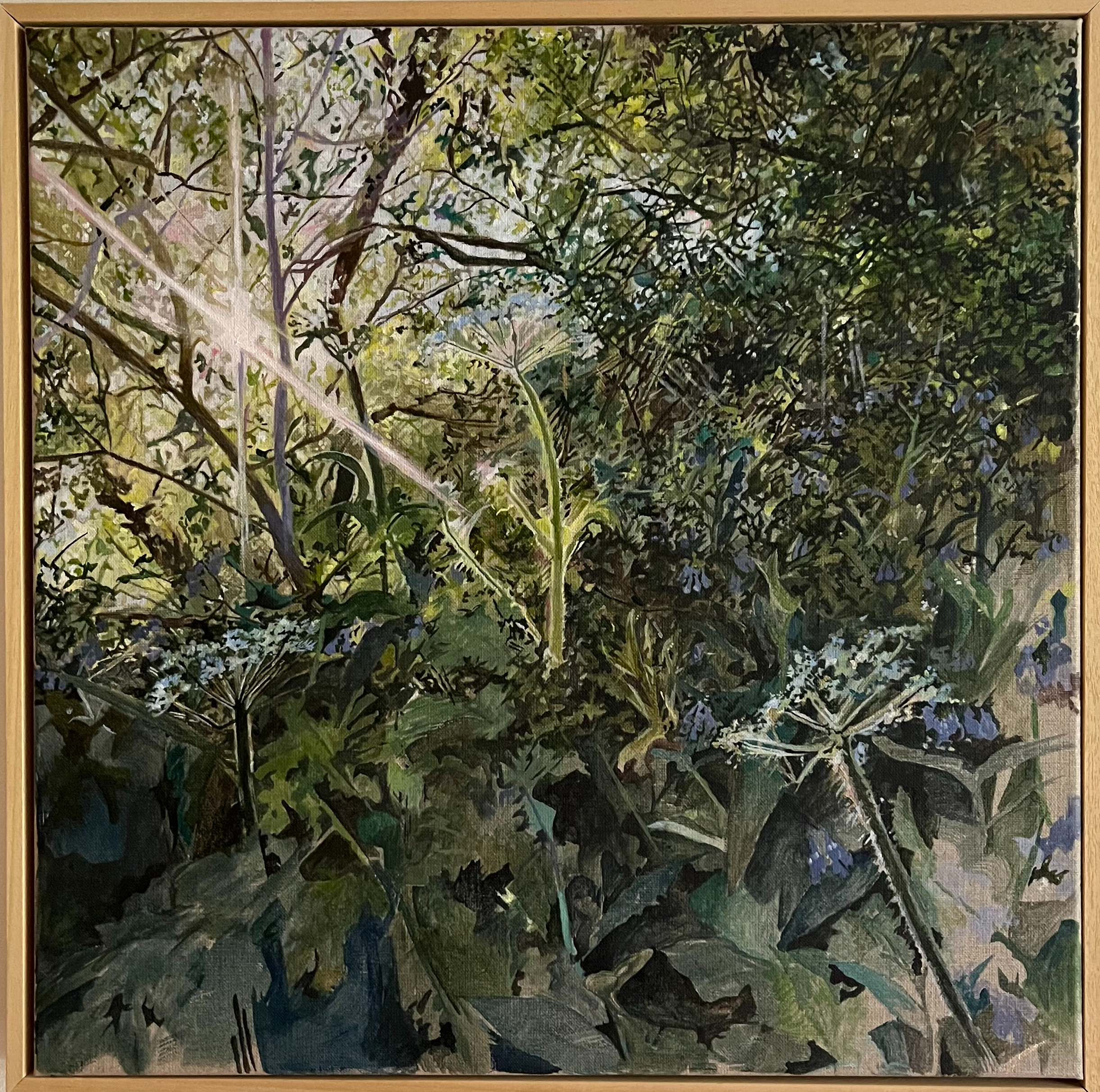 Evening Light in May (2021), acrylic on linen, 50x50cm