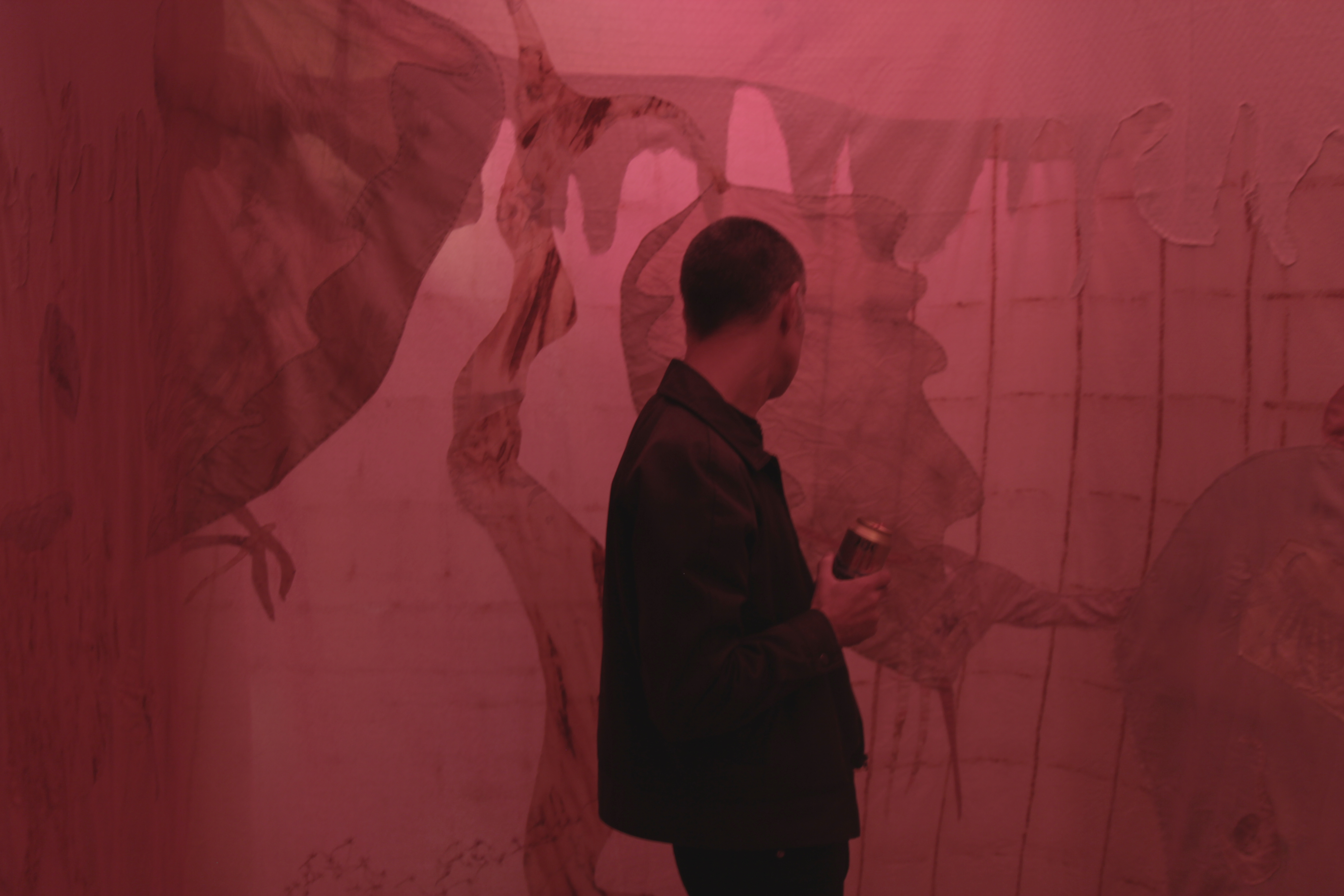 Anna Reutinger & Garance Wullschleger, Morte Liiiiiiiffeeeeeee, still naaaaaattuuuuree, exhibition opening, Galleri Nef, 2021. Photo: Mourning School