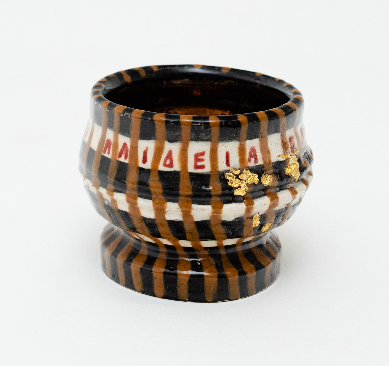 Constantina Iacovou, Bread, Education, Freedom, 2025, Ceramic vessel, 8 x 11 cm