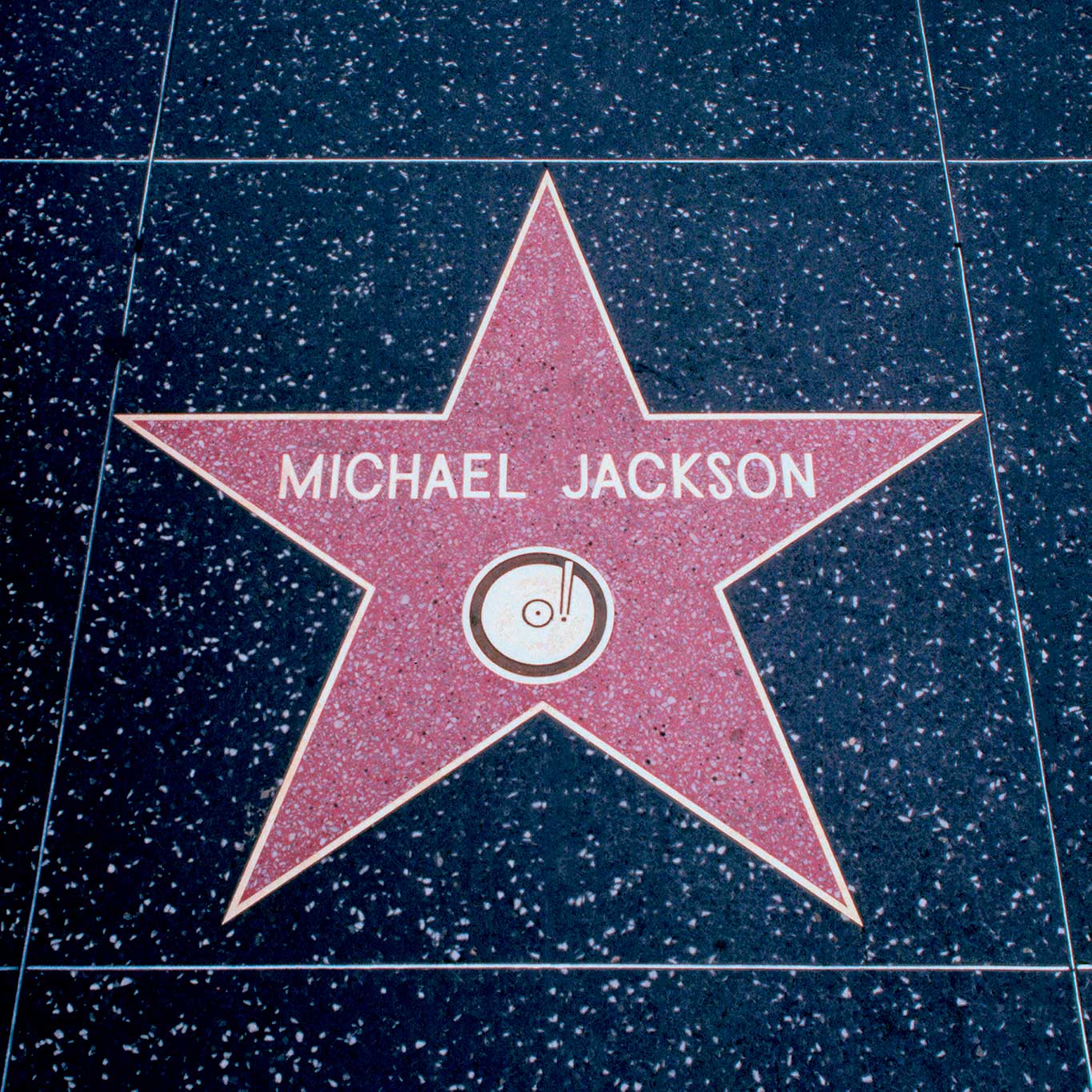 Sign 21/30 (Michael Jacksons star on the Hollywood Walk of Fame), 2014, carbon print, 40 × 40 cm