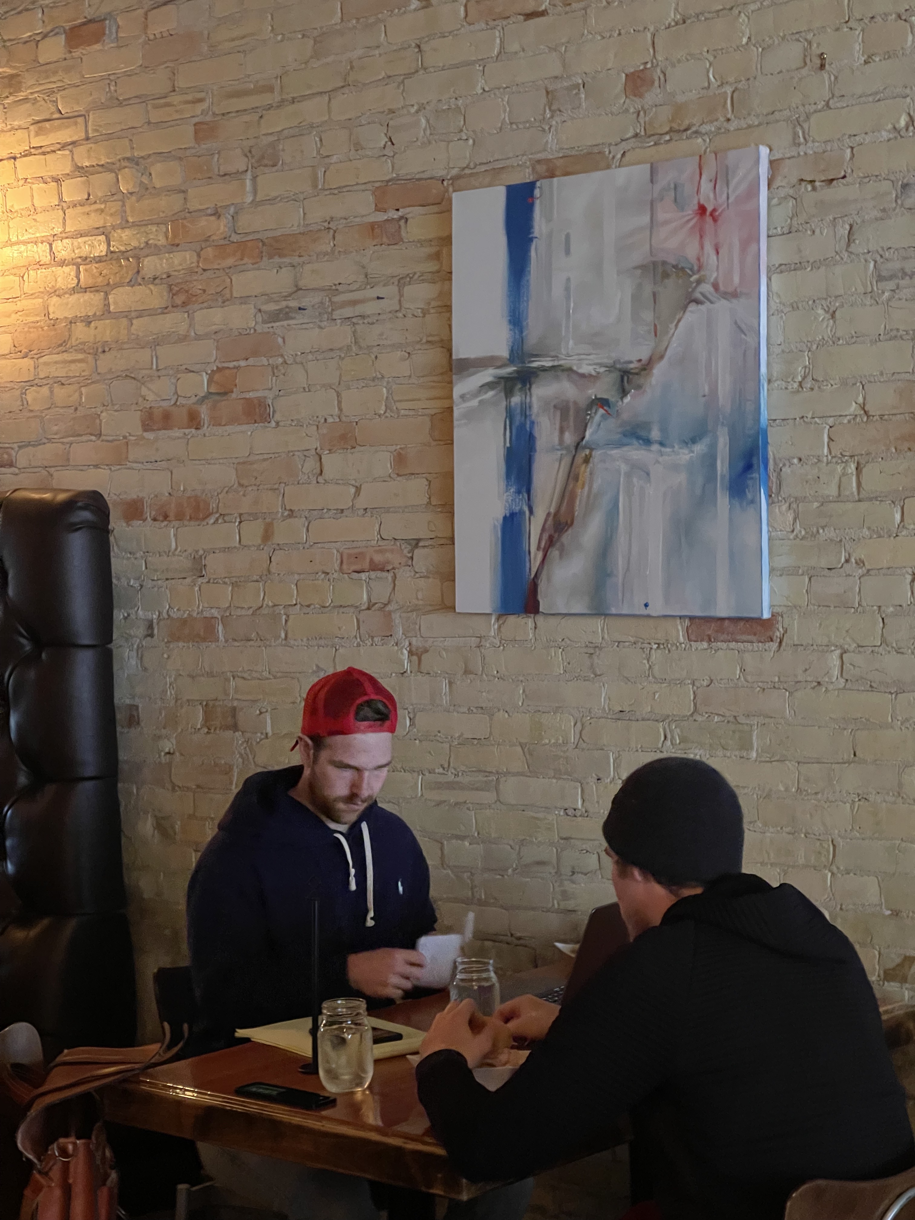 "Distraction" in Brew Cafe (Art Walk)