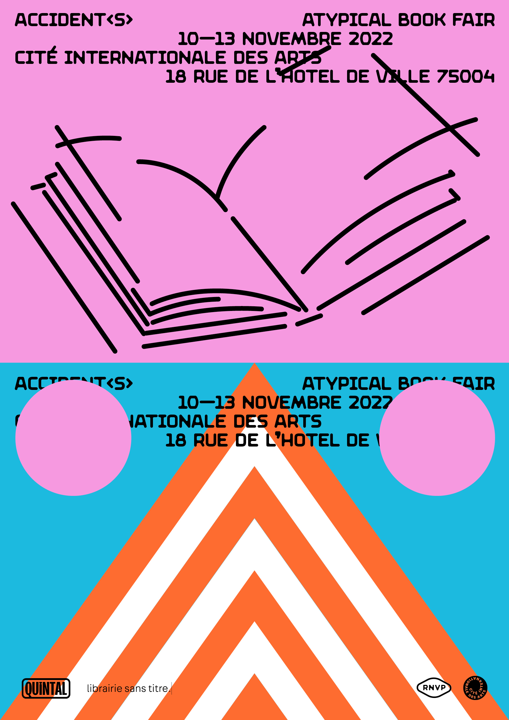 Accident Art Book Faire / 10 au 13 novembre 2022 /  Cité des arts - Paris