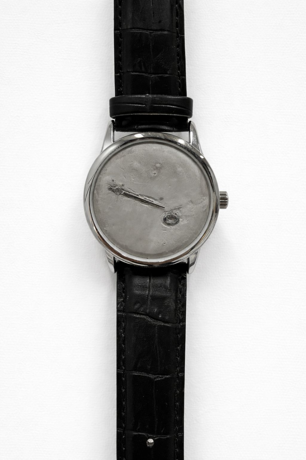 Rodrigo Red Sandoval Carving time 2, 2026 Watch and Plaster 9 5/8 x 1 3/8 x 3/8 in 24.5 x 3.5 x 1 cm