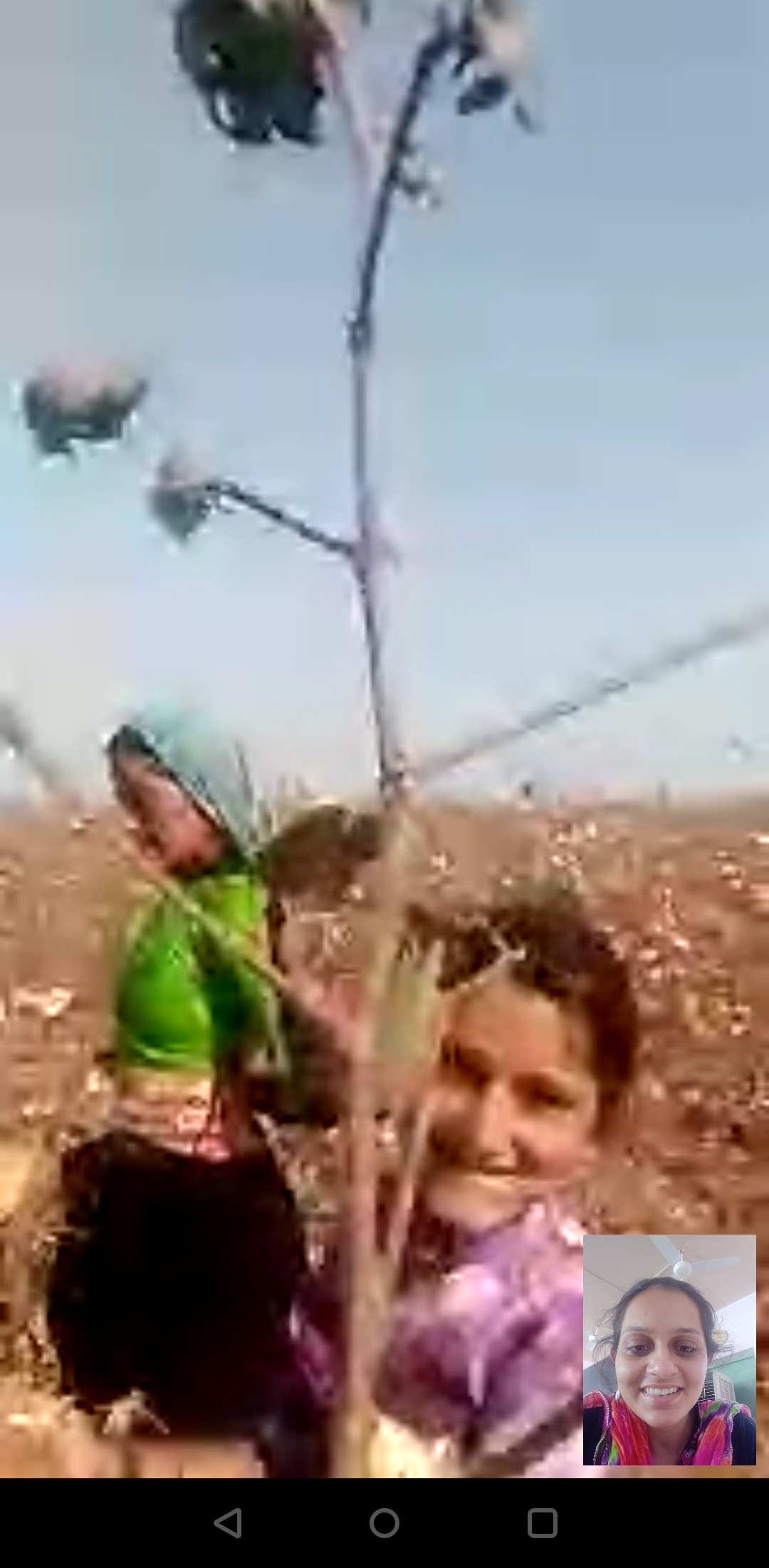 Researcher Natasha Maru keeps in touch with pastoralists in Kachchh over video calls. Credit: Natasha Maru.