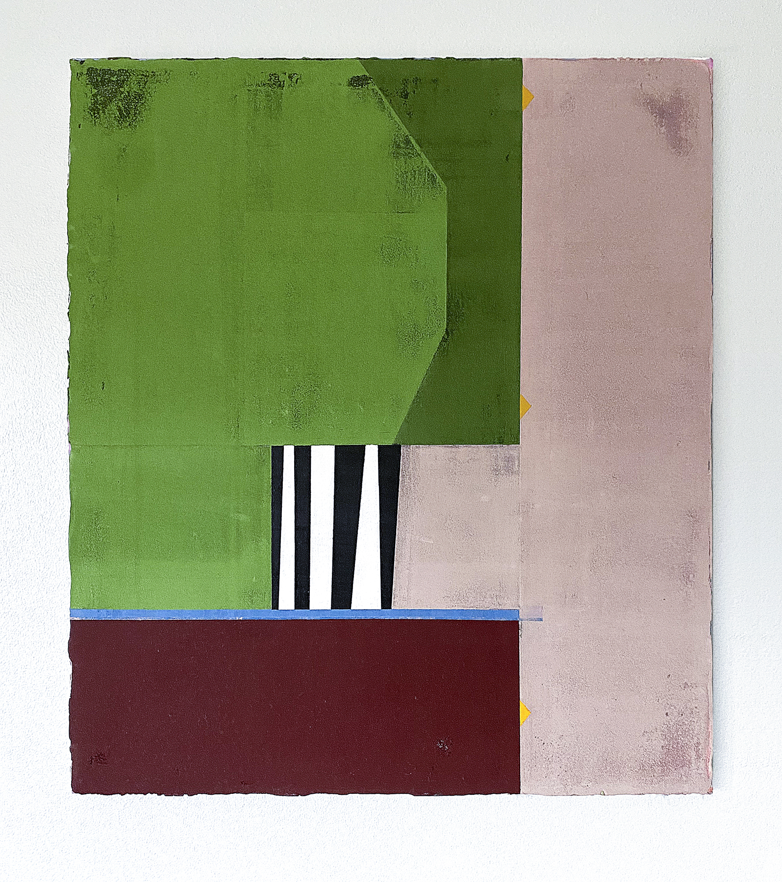 Drying Time, 2023, pigments and binding mediums on canvas, 43cm x 38cm