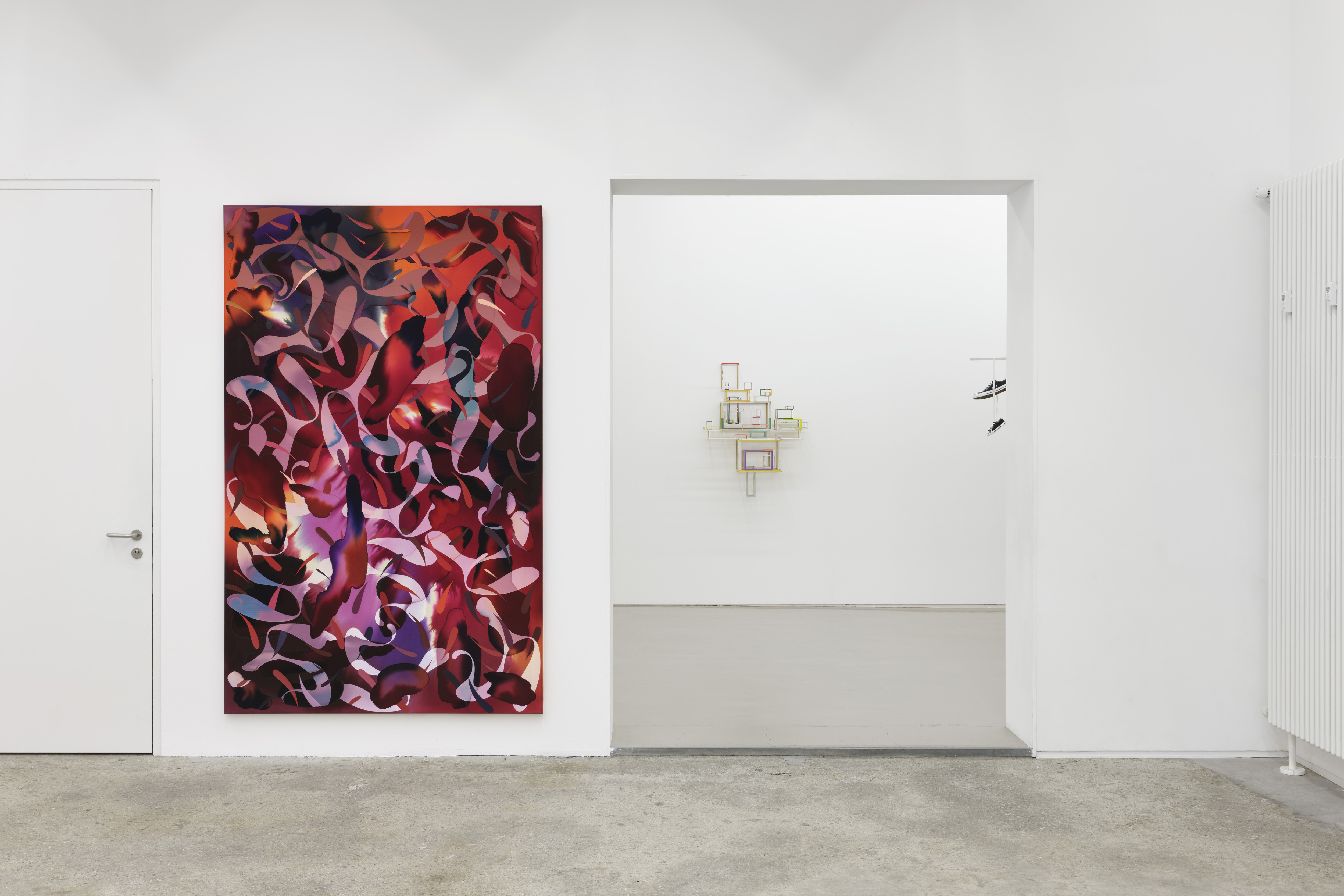 Grasp 2020 Mixed media on cotton 240x150cm