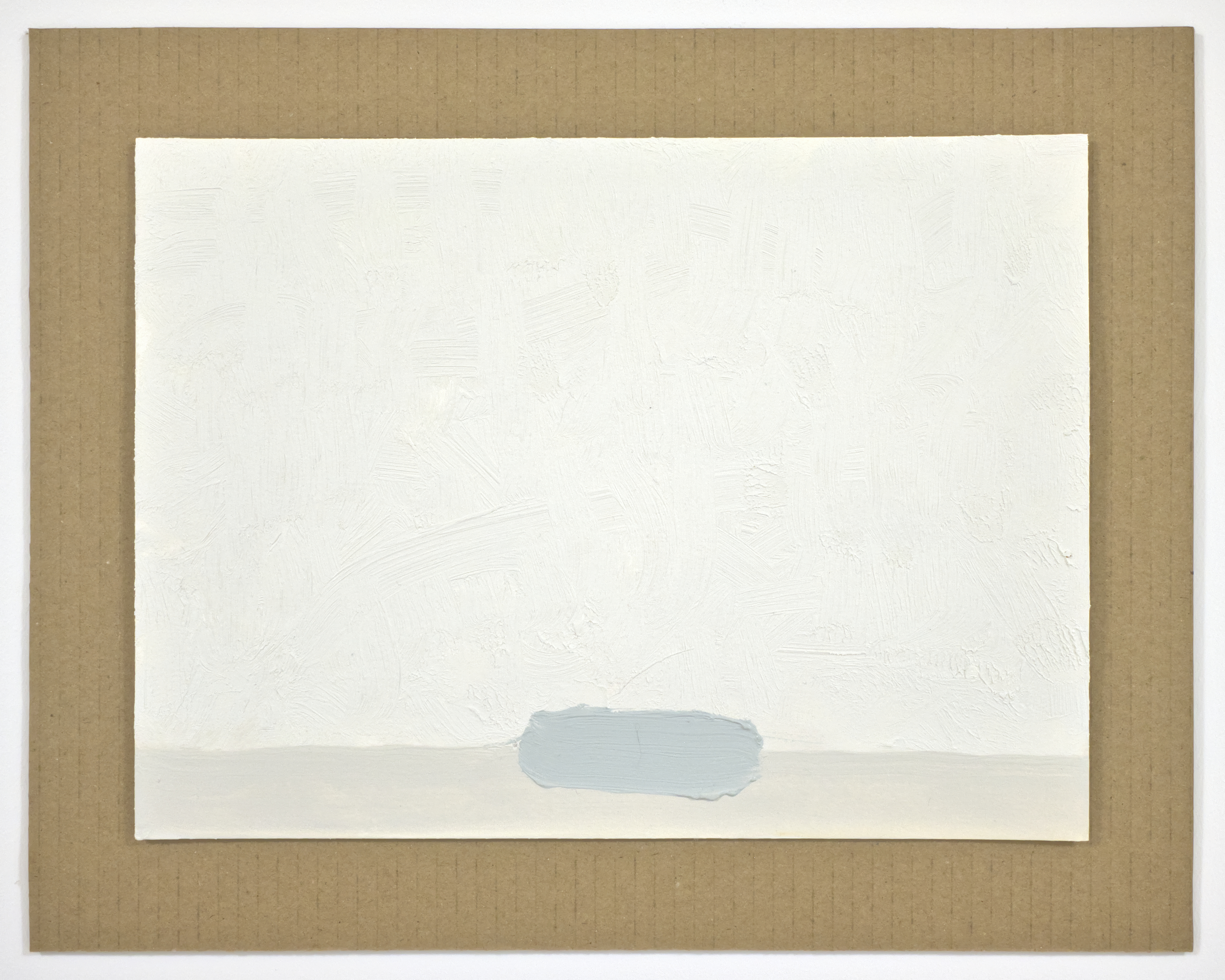 Sabun (Soap), 2019. Oil on paper, cardboard, 14 x 11 in.