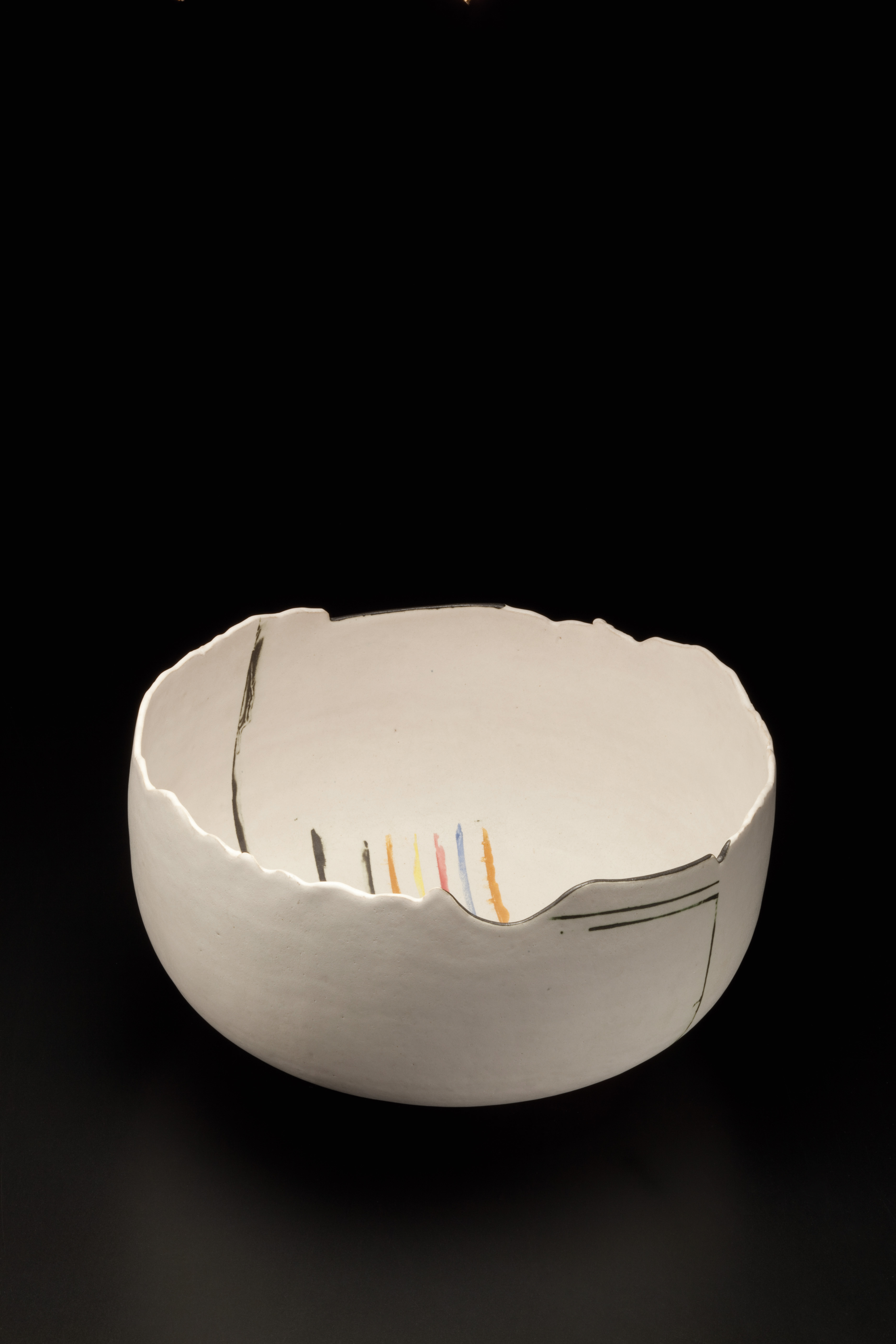 Painting in the form of a bowl
