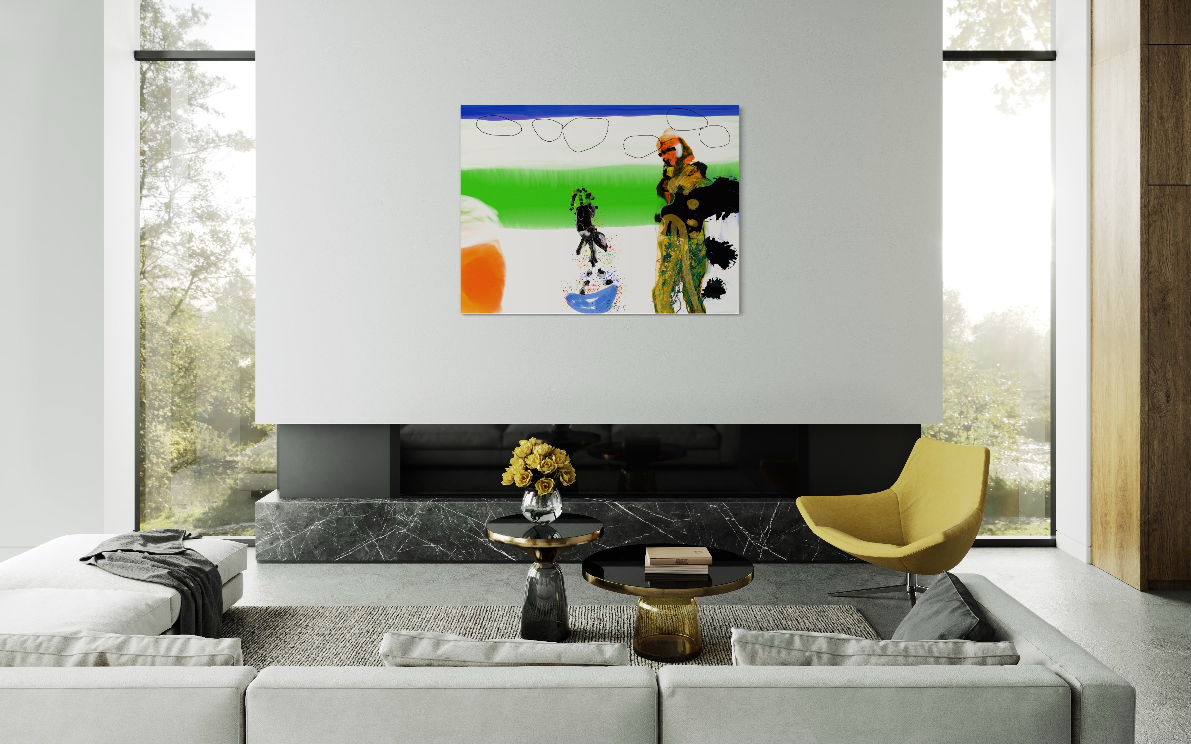 'Paradise Lost" 2017, digital painting 120x160cm edition 3