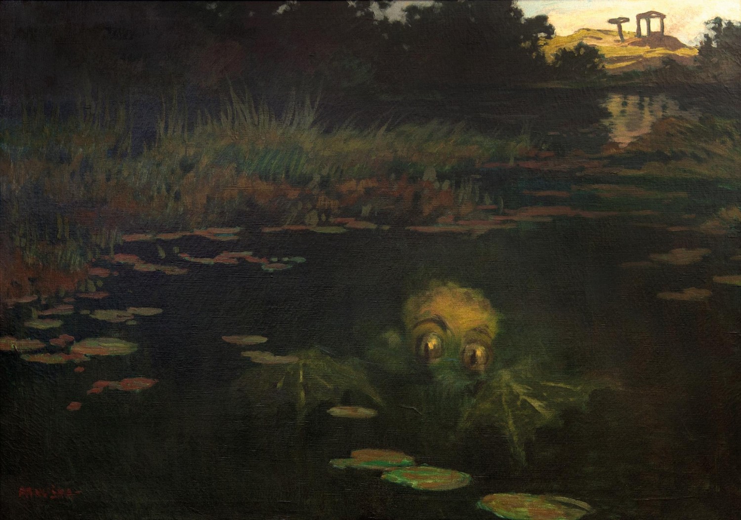 Jaroslav Panuška, Vodníka, 1898, olej na plátně, Fotografie: Artplus