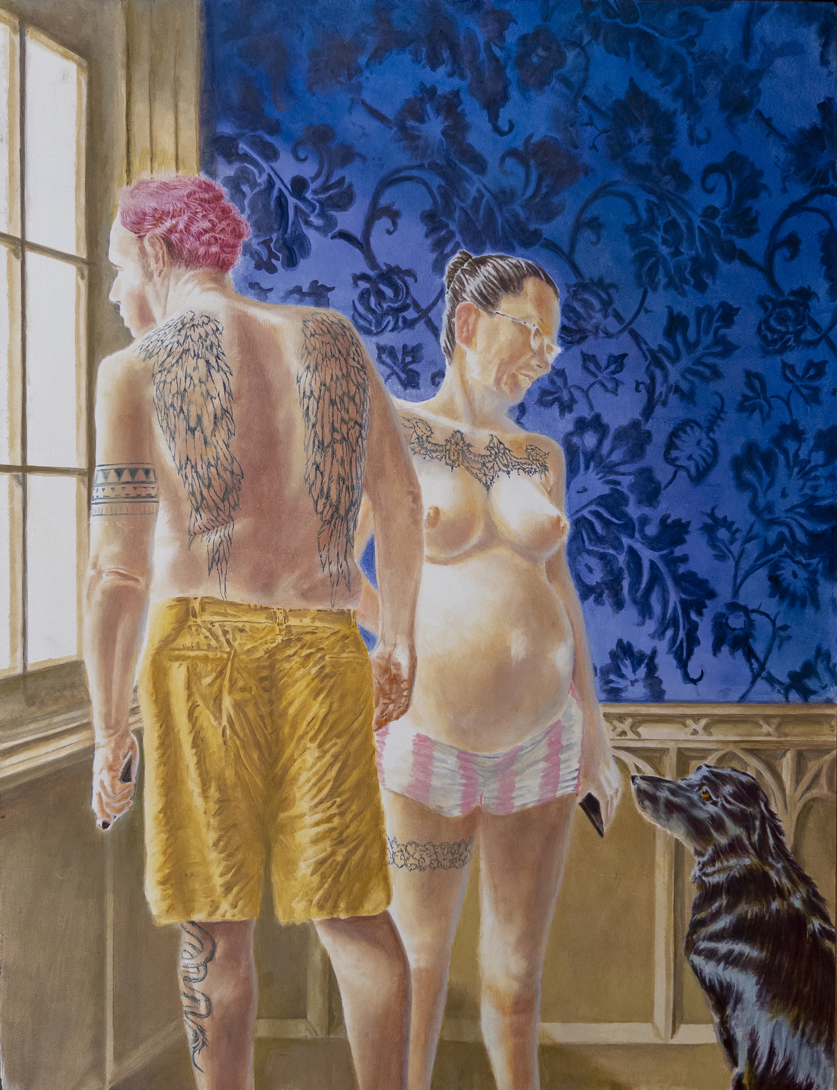 This sweep life has, oil on panel, 26 x 20 in