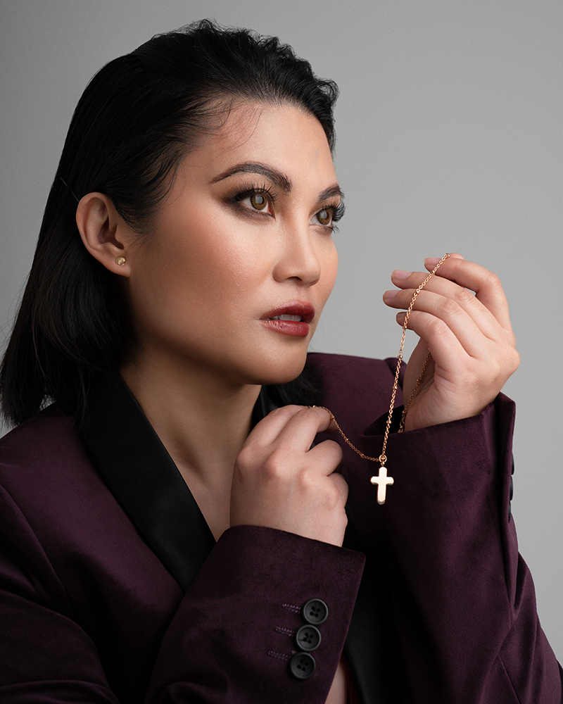 The Constellation Co. "Rose Gold Cross" pendant