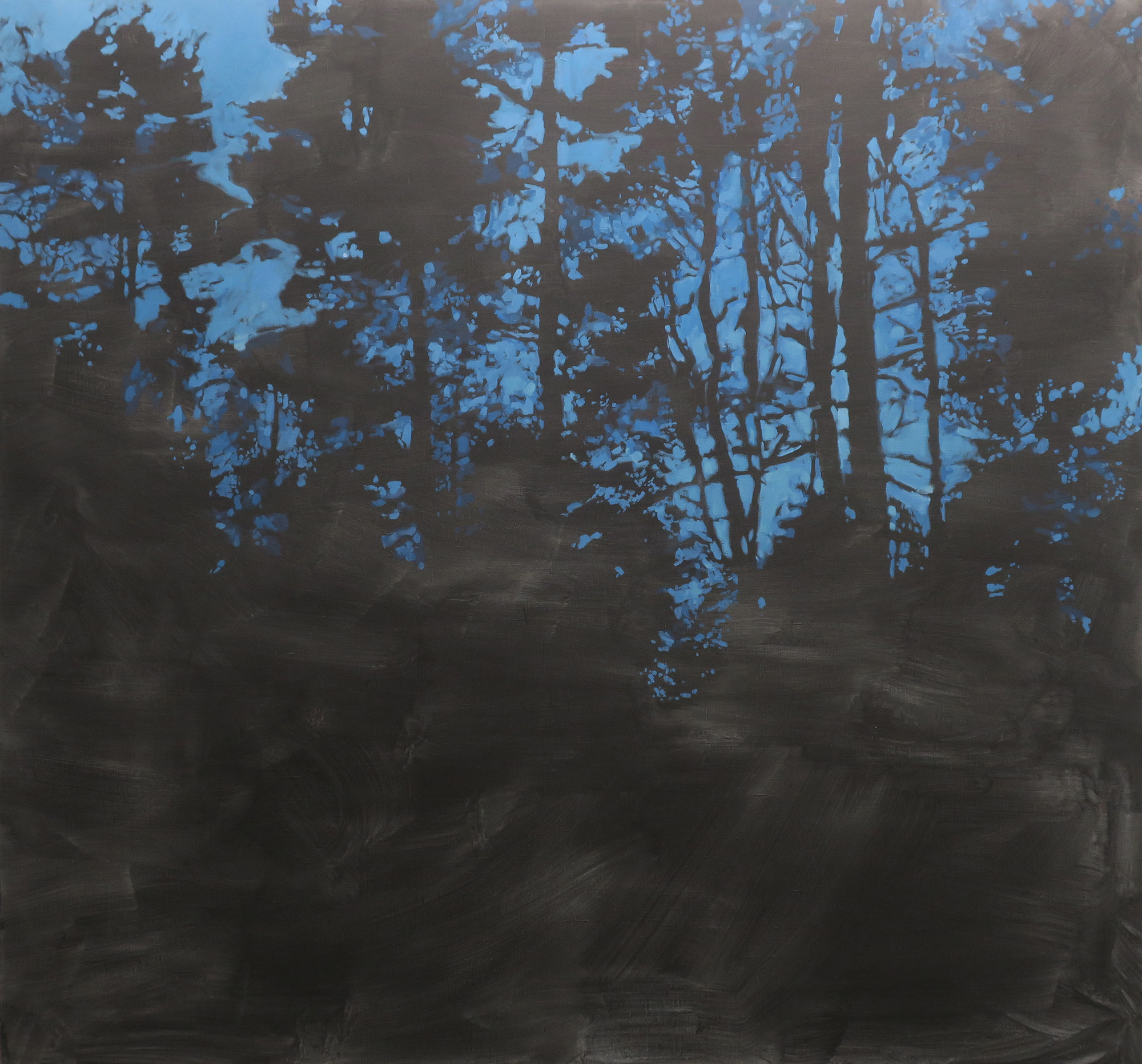 "The Night" / "&Ouml;&ouml;"163 x 152 cm, oil on canvas, 2016