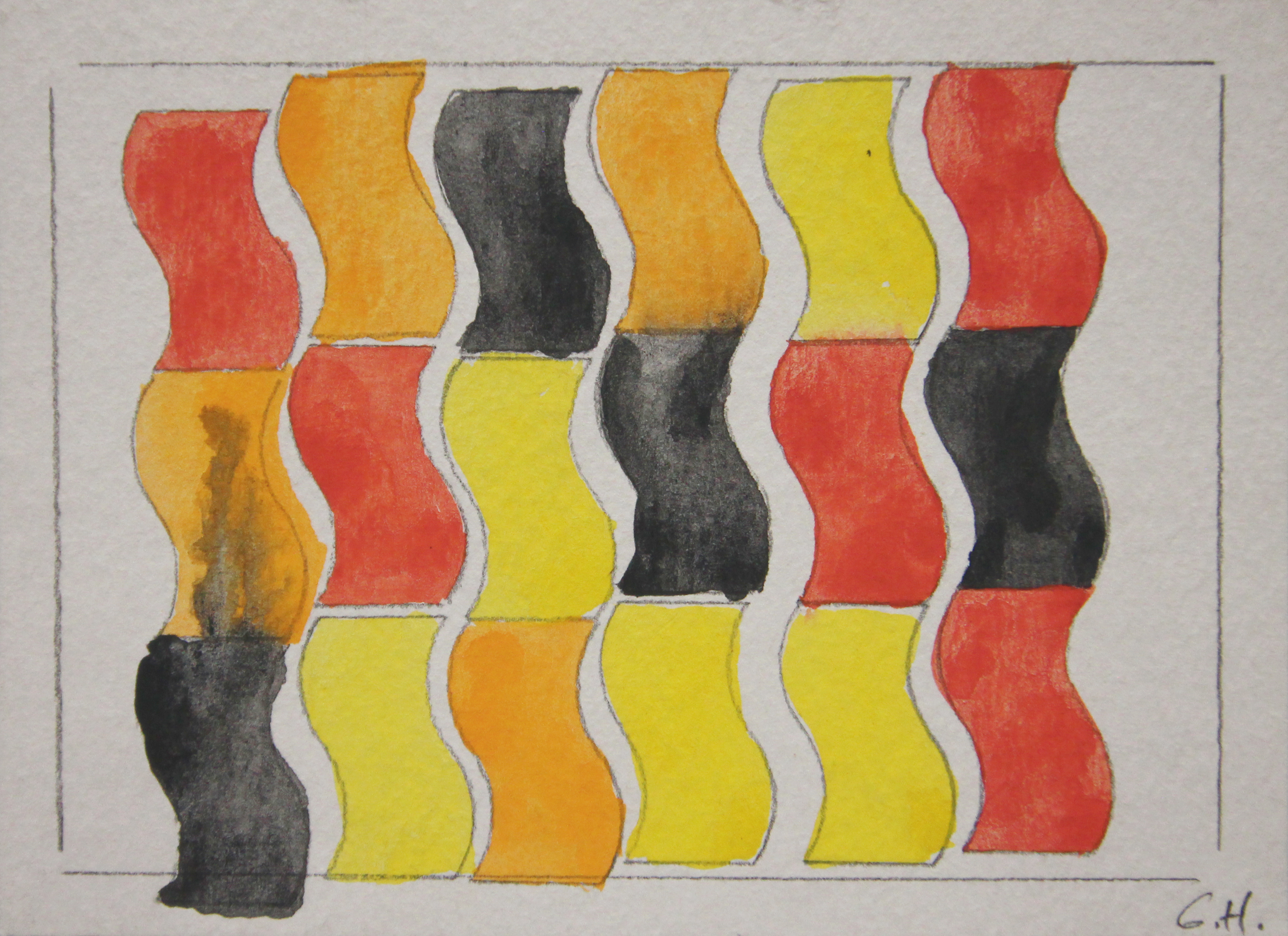 Untitled, 1992. Watercolor and pencil on paper, 10,6 x 14,4 cm.
