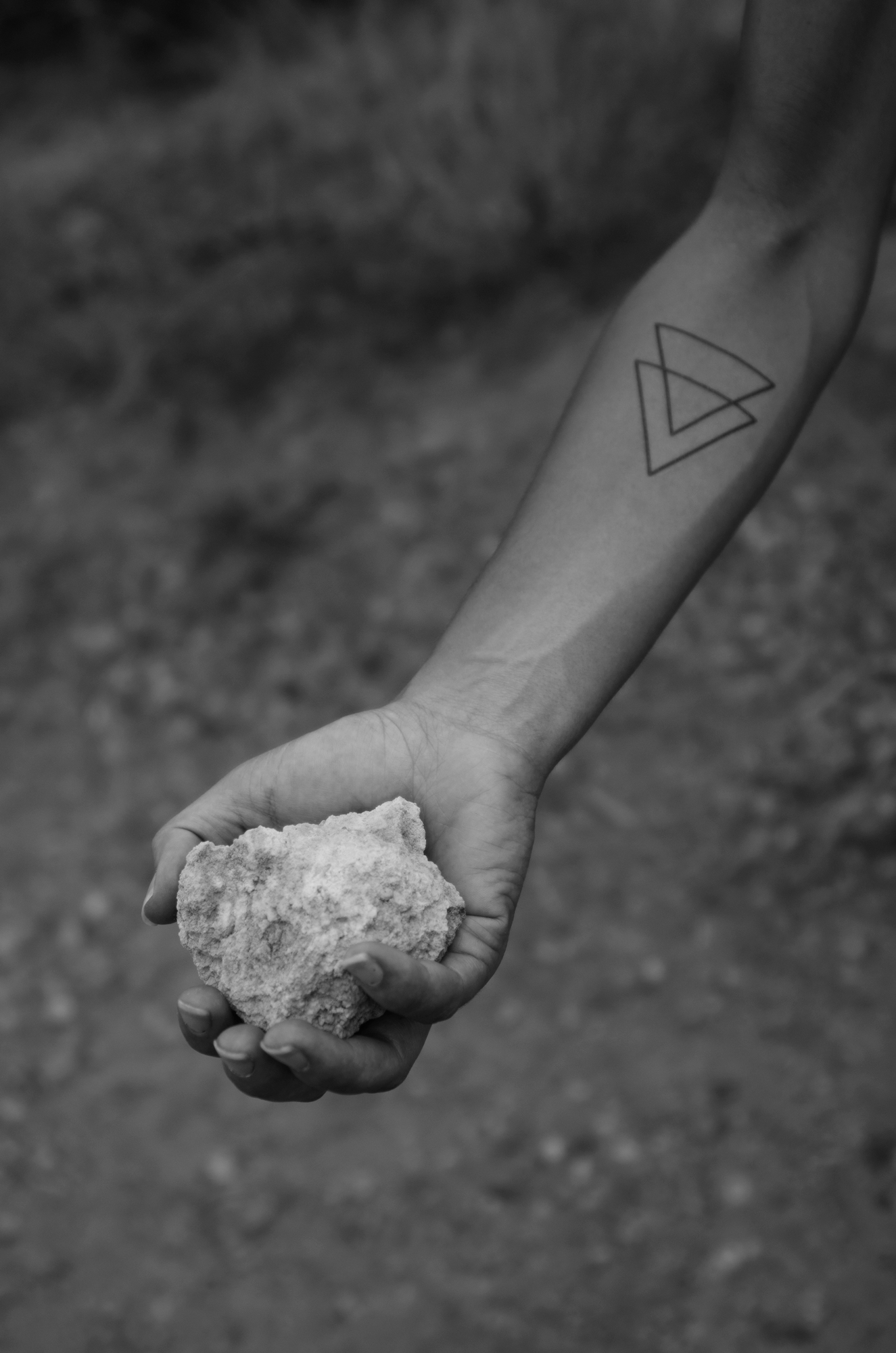 Monte Nuovo, Pozzuoli, Naples, a volcanic stone collected on the path, September 2018.