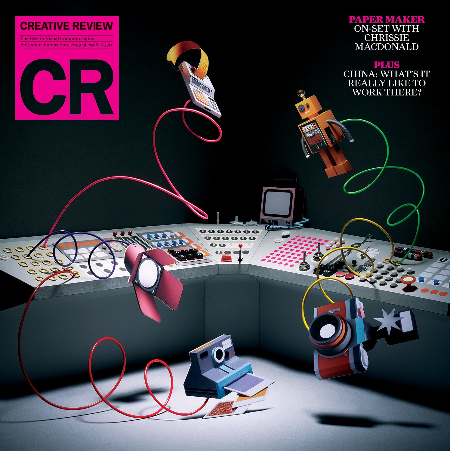 Creative Review cover for interview with Chrissie  Photography John Short
