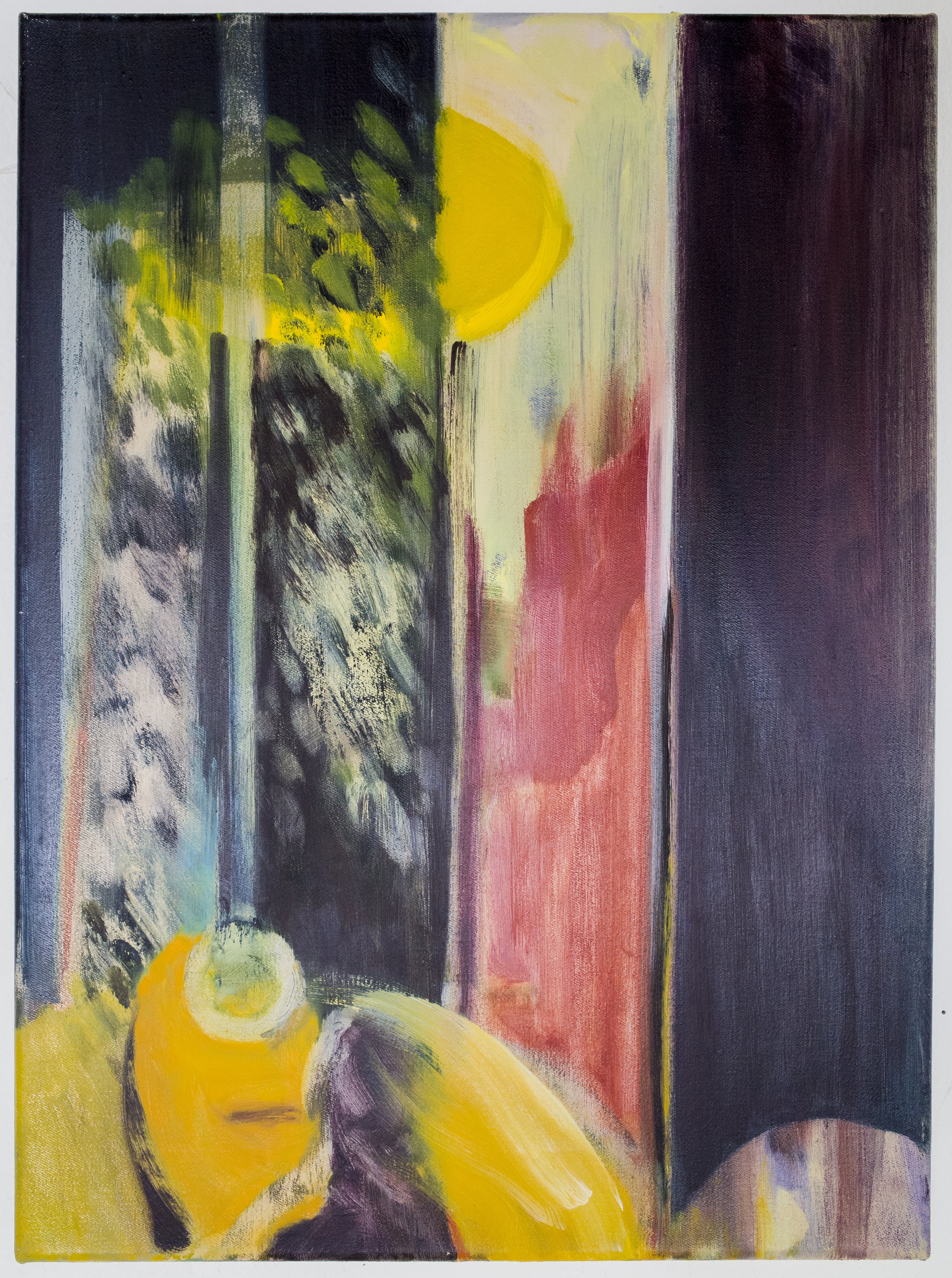 Study for bars (Interiors), 26x19cm, oil on canvas